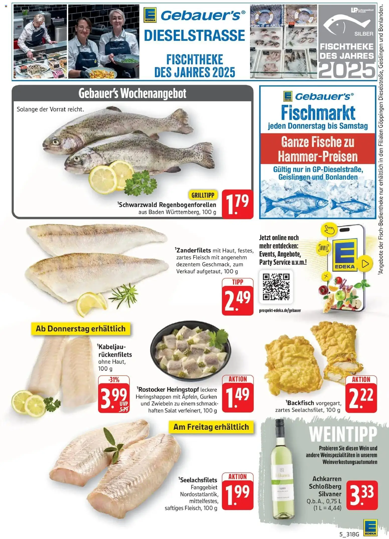 Edeka Prospekt Göppingen (ab 21.09.2026) » Angebote Online | Seite: 5 | Produkte: Zwiebeln, Wein, Fleisch, Gurken