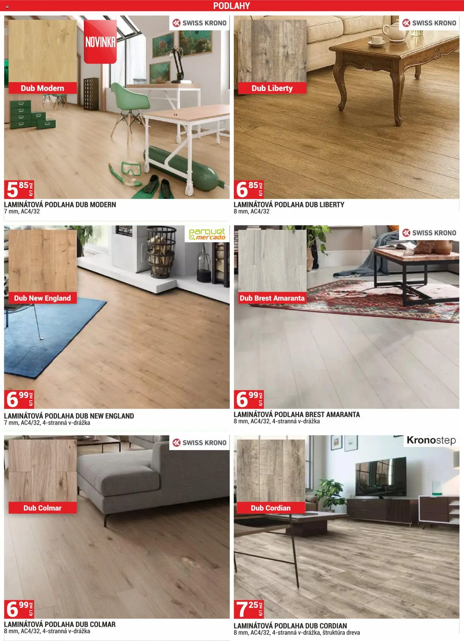 Nové Merkury Market akcie – leták je platný od 01.03.2026 | Strana: 2 | Produkty: Podlaha, Laminátová podlaha