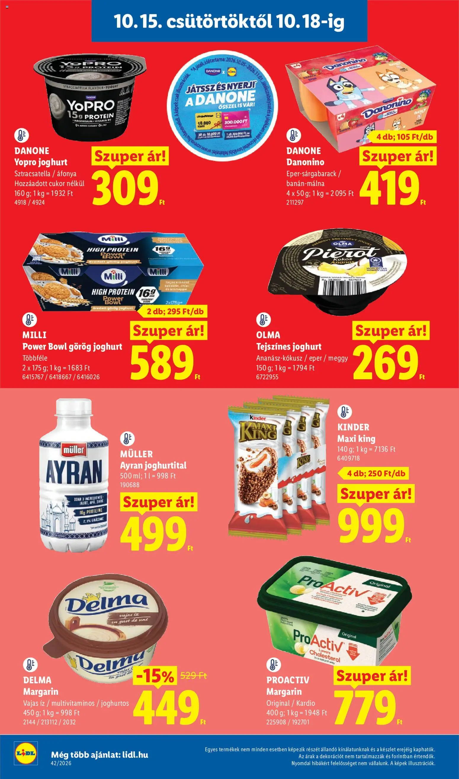 Lidl akciós ujság - amely érvényes a következő dátumtól: 2026.10.15. | Oldal: 10