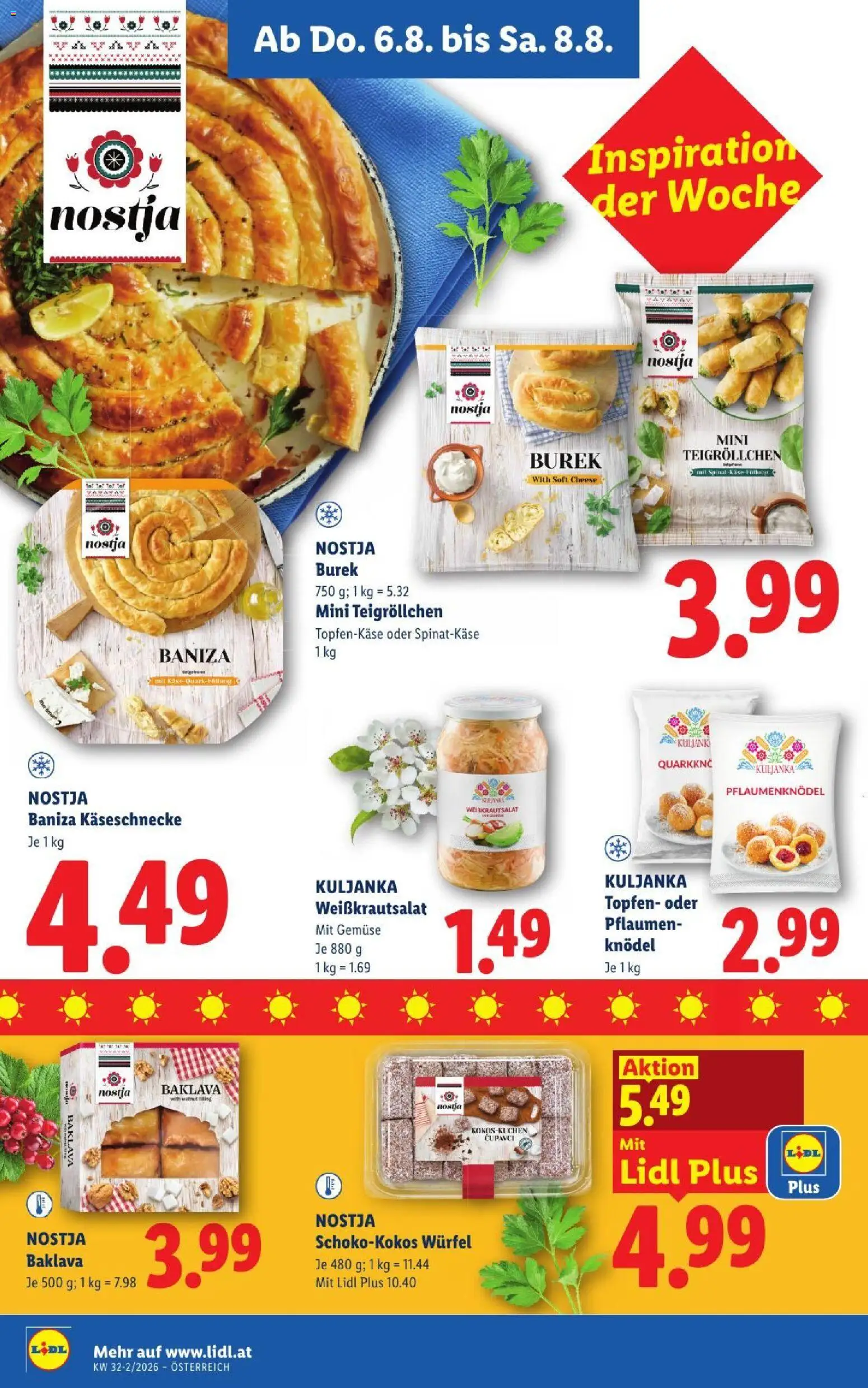 Lidl - Flugblatt gültig ab 06.08.2026 | Seite: 16 | Produkte: Gemüse, Käse