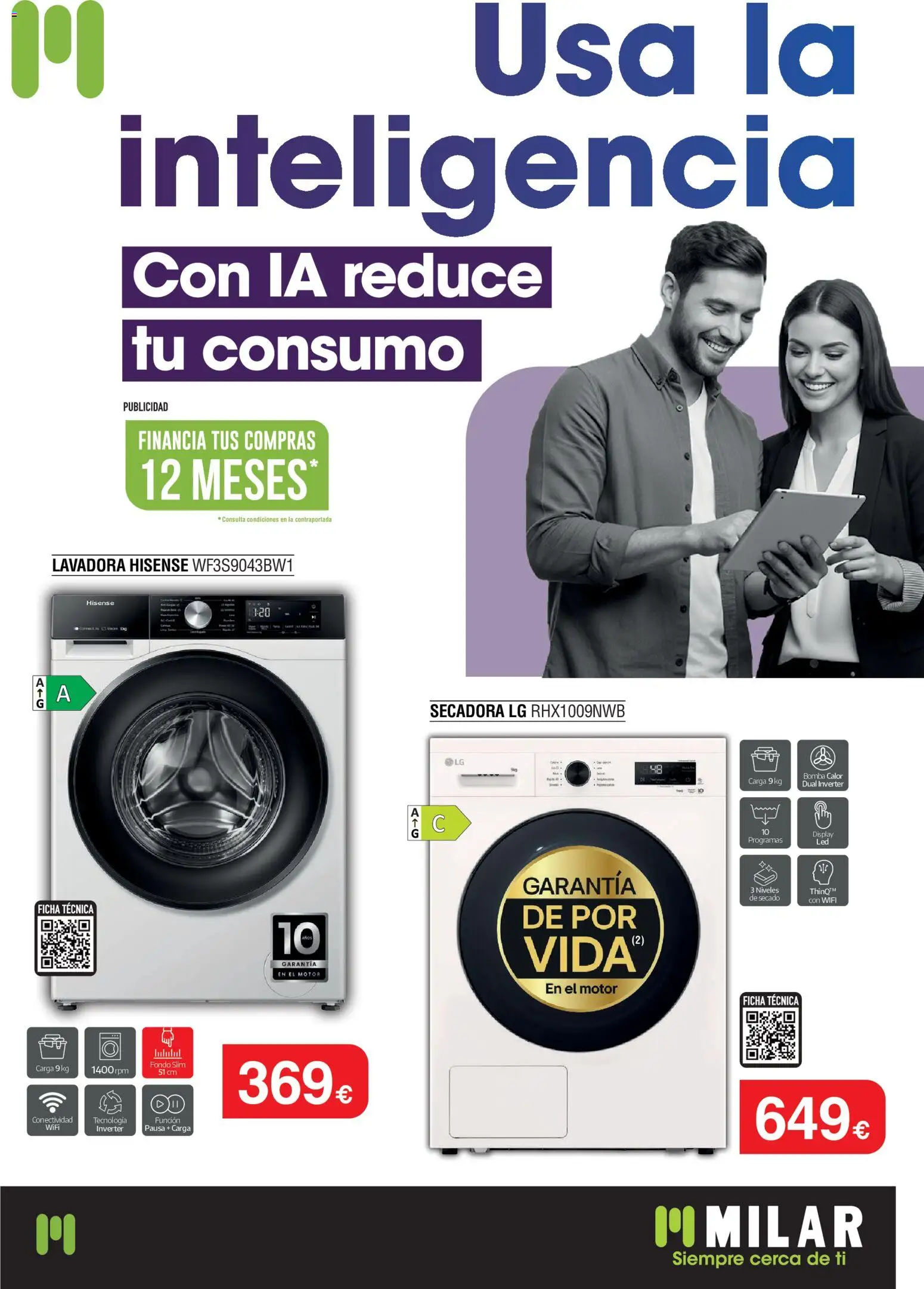 Milar folleto │ válido desde el 01/10/2026 | Página: 1 | Productos: Lavadora, Secadora