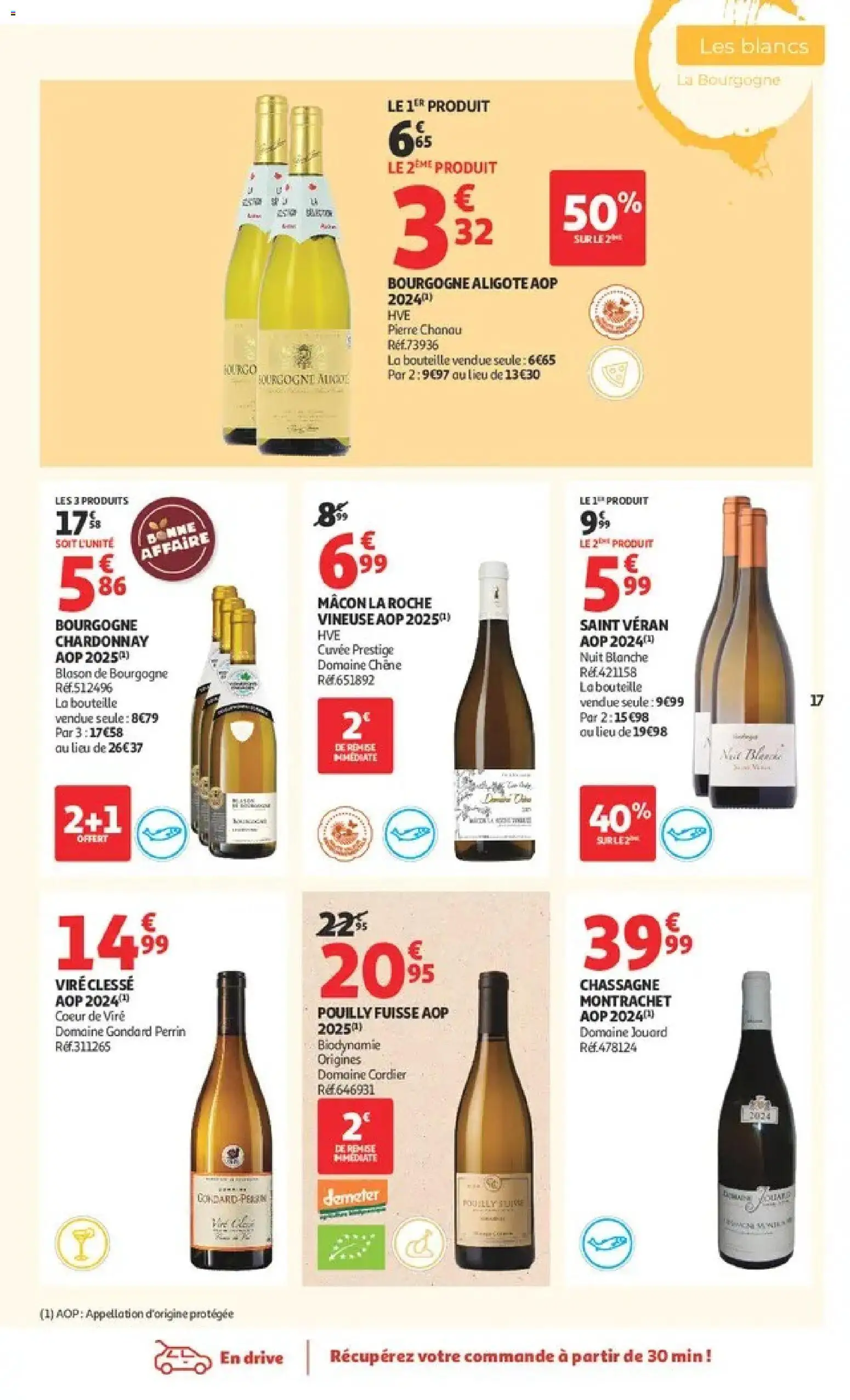 {H1} | Page: 17 | Produits: Bourgogne Aligoté, Bourgogne, Bourgogne Chardonnay, Bouteille