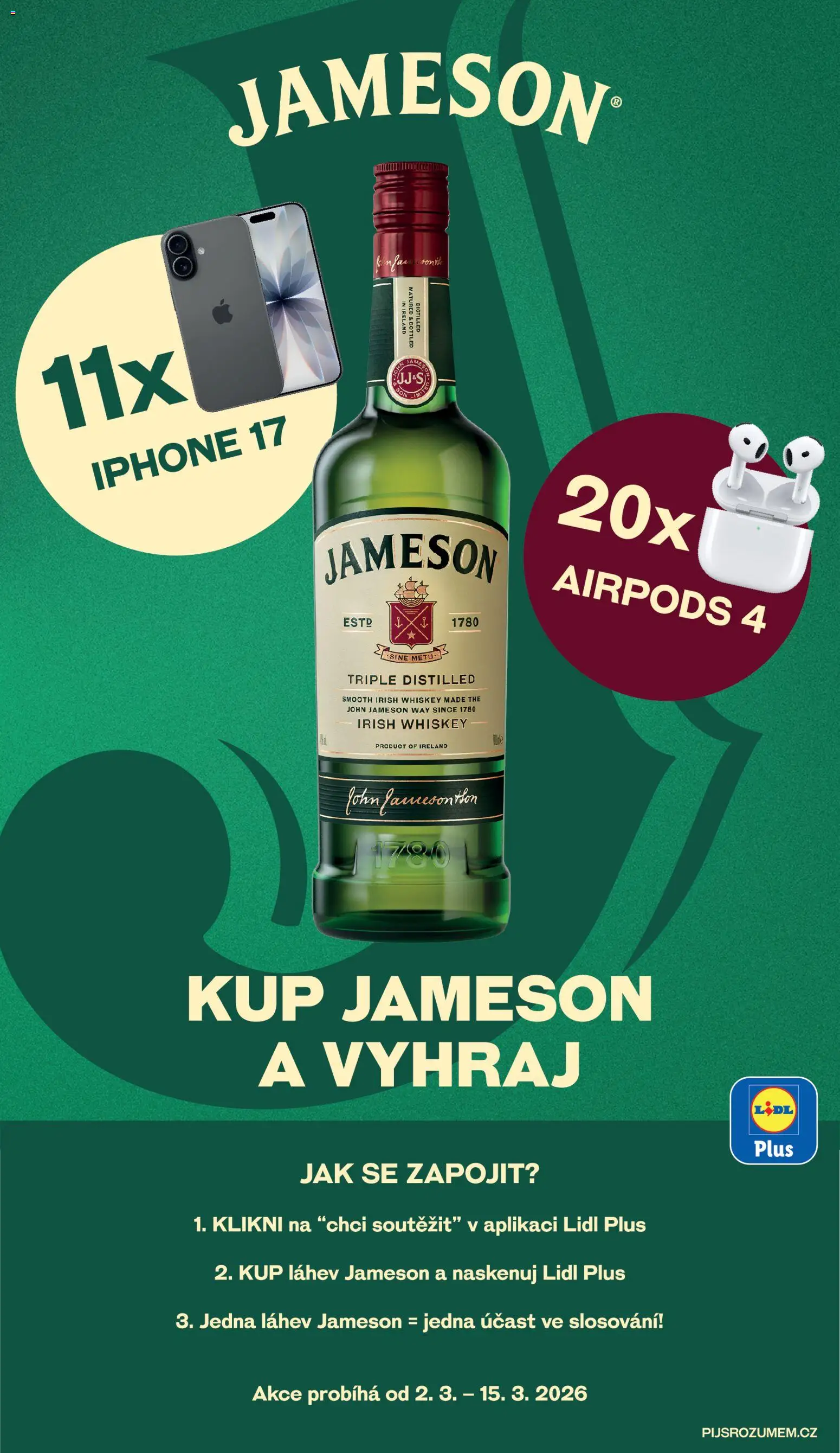 Lidl leták od 12.03.2026 | Strana: 18 | Produkty: Whiskey, Jameson, Smartphone, Iphone