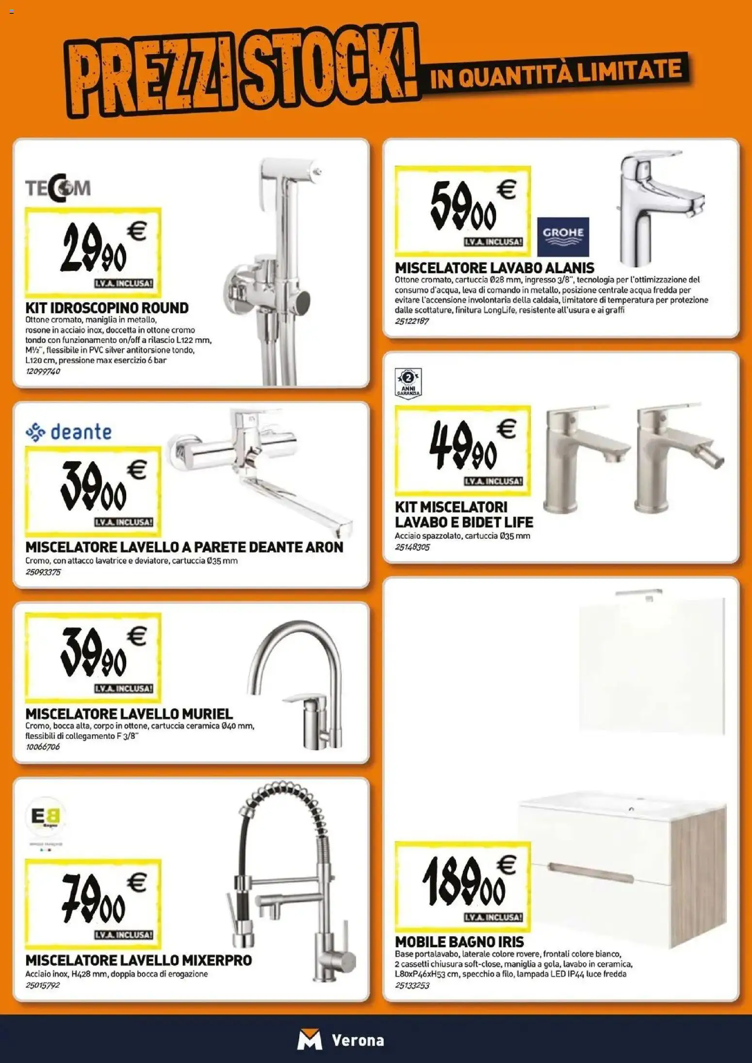 Nuovo TECNOMAT catalogo Verona dal 29/10/2026 > offerte anteprima 🛍️ | Pagina: 5 | Prodotti: Lavatrice, Miscelatore, Bagno, Specchio