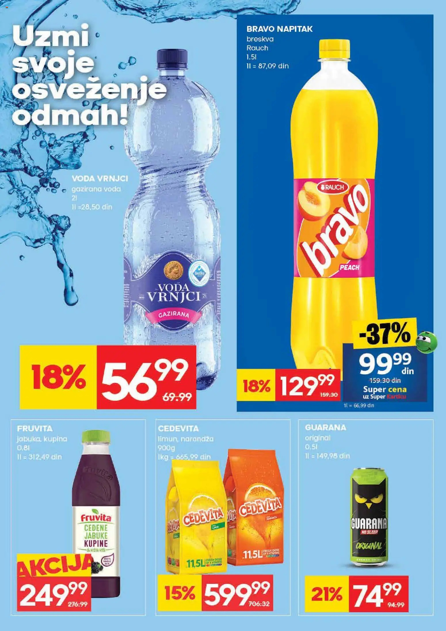 Idea katalog - važi od 07.05.2026 | Strana: 25 | Proizvode: Cedevita, Voda, Guarana, Breskva
