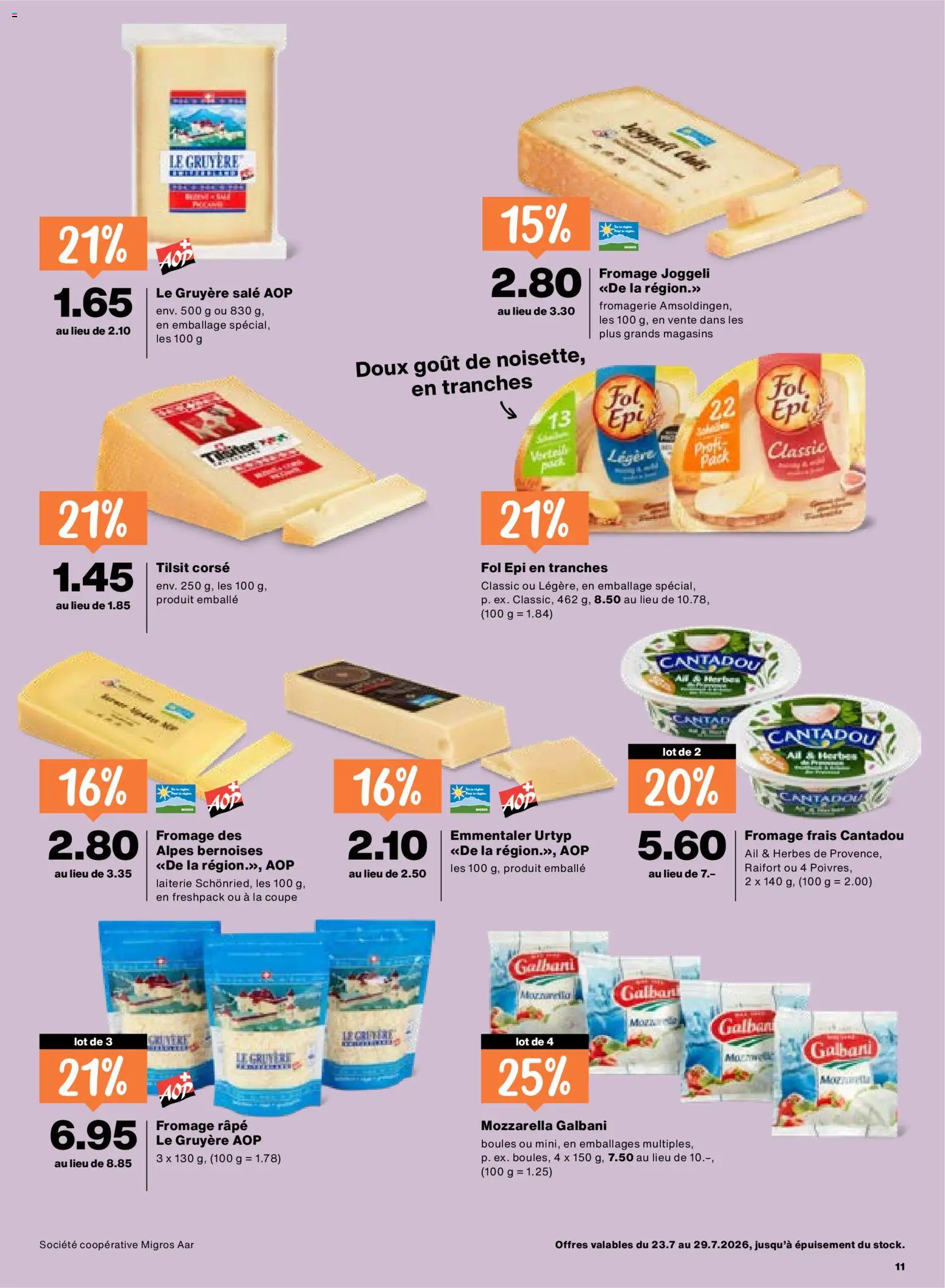 Migros aktionen FR – gültig ab 23.07.2026 | Seite: 11