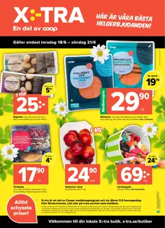 Coop Daglivs erbjudanden xtra - Förhandsvisning av reklamblad från butik Coop Daglivs aktuell från 15.06.2026 | Sida: 8 | Produkter: Galler, Korg, Lax, Choklad