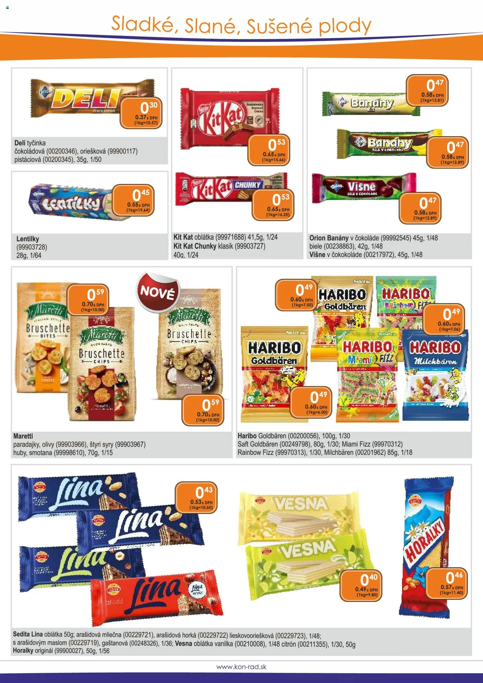 Nové KON - RAD akcie – leták je platný od 01.08.2026 | Strana: 37 | Produkty: PC, Olivy, Horálky, Vanilka