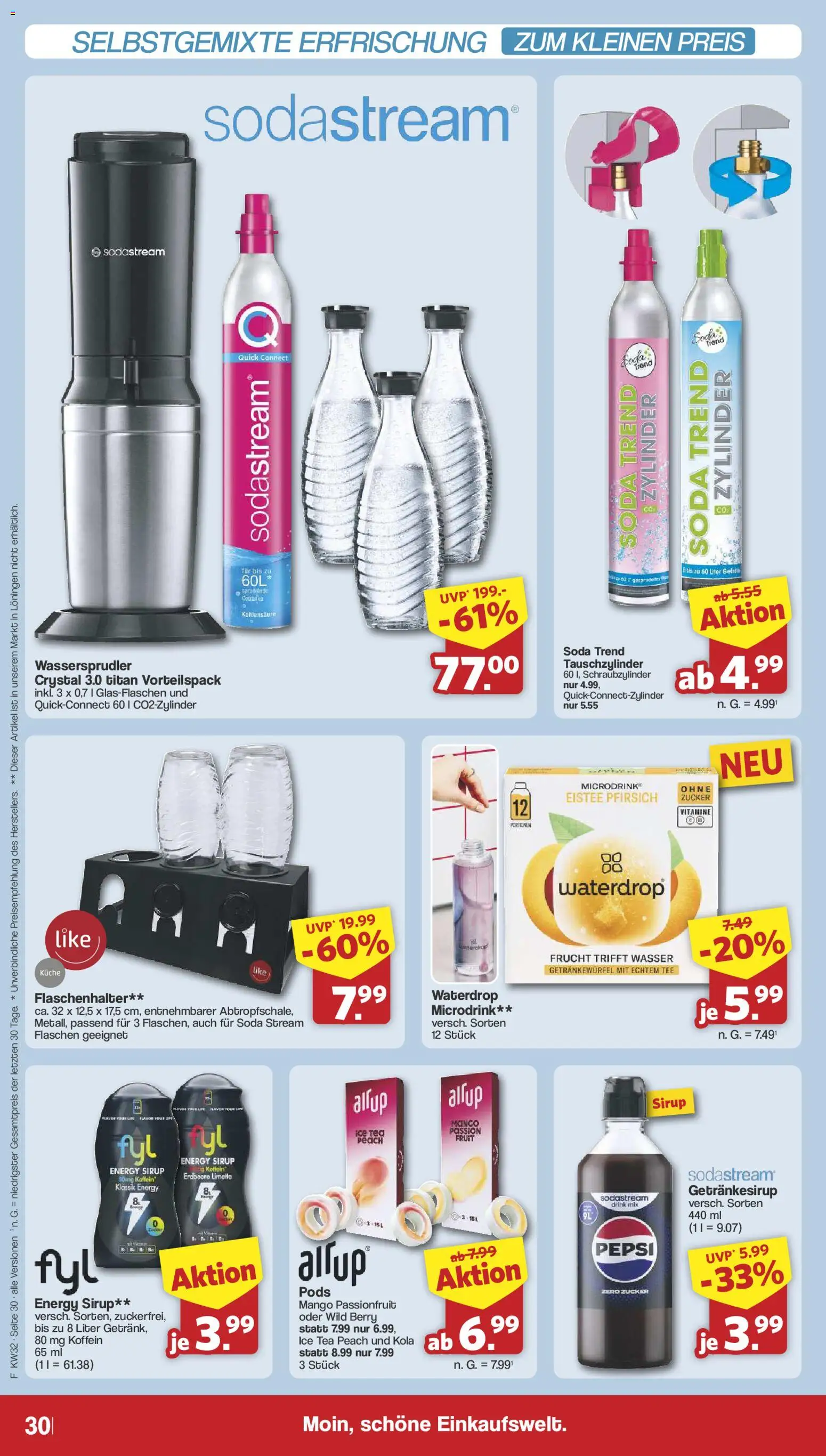 Famila Nordwest Prospekt – gültig ab 03.08.2026 | Seite: 34 | Produkte: Energy, Wasser, Zucker, Mango