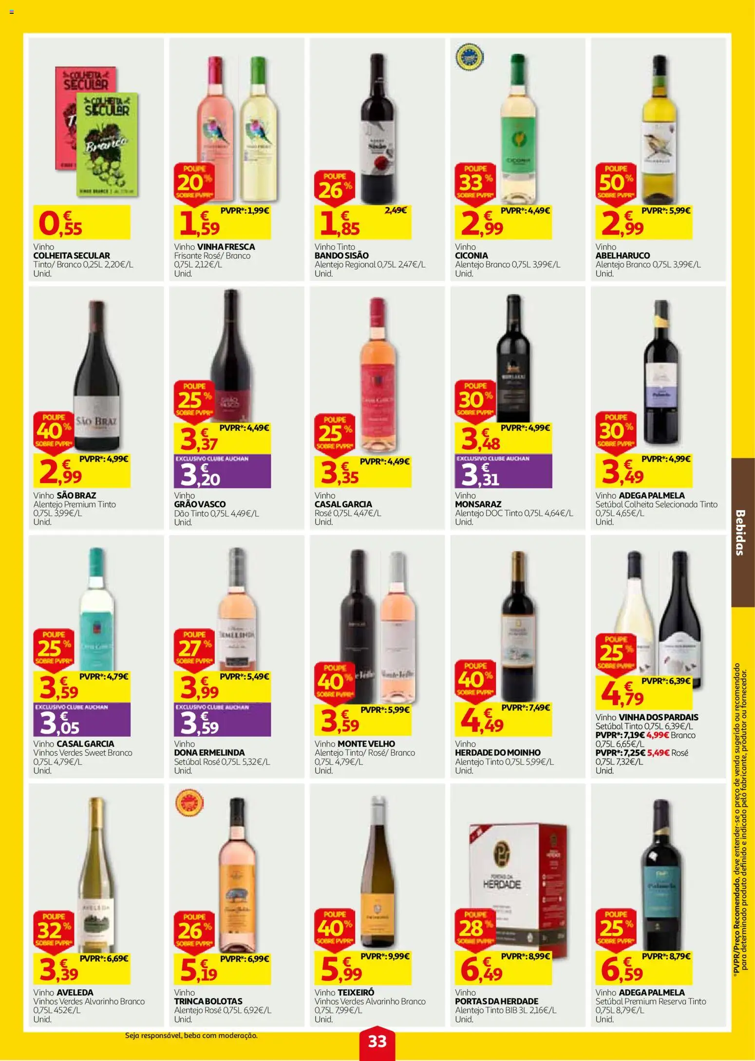 Auchan folheto │ válido de 24/09/2026 | Página: 33 | Produtos: Bebidas, Vinho, Vinho tinto