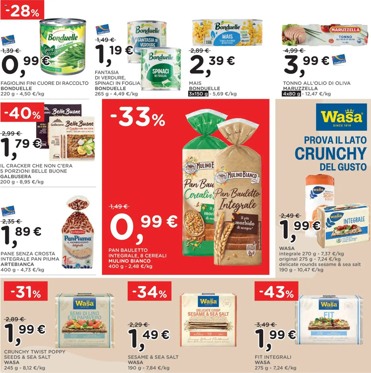Volantino Poli del 22.04.2026 | Pagina: 20 | Prodotti: Verdure, Spinaci, Tonno, Mais