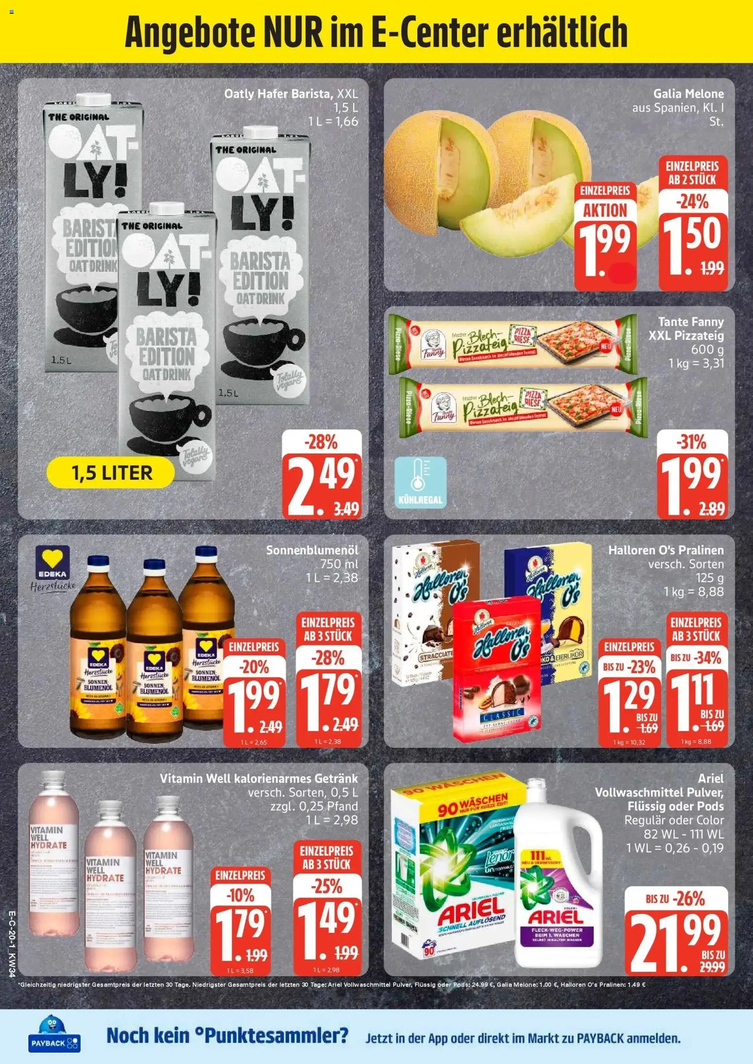 Marktkauf Prospekt Grevesmühlen (ab 17.08.2026) » Angebote online | Seite: 20 | Produkte: Sonnenblumenol, Oatly, Melone, Pizza