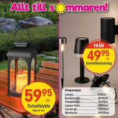 EKO erbjudanden - Förhandsvisning av reklamblad från butik EKO aktuell från 23/06/2026 | Sida: 4 | Produkter: Solcellsbelysning, Bordslampa, Lampa