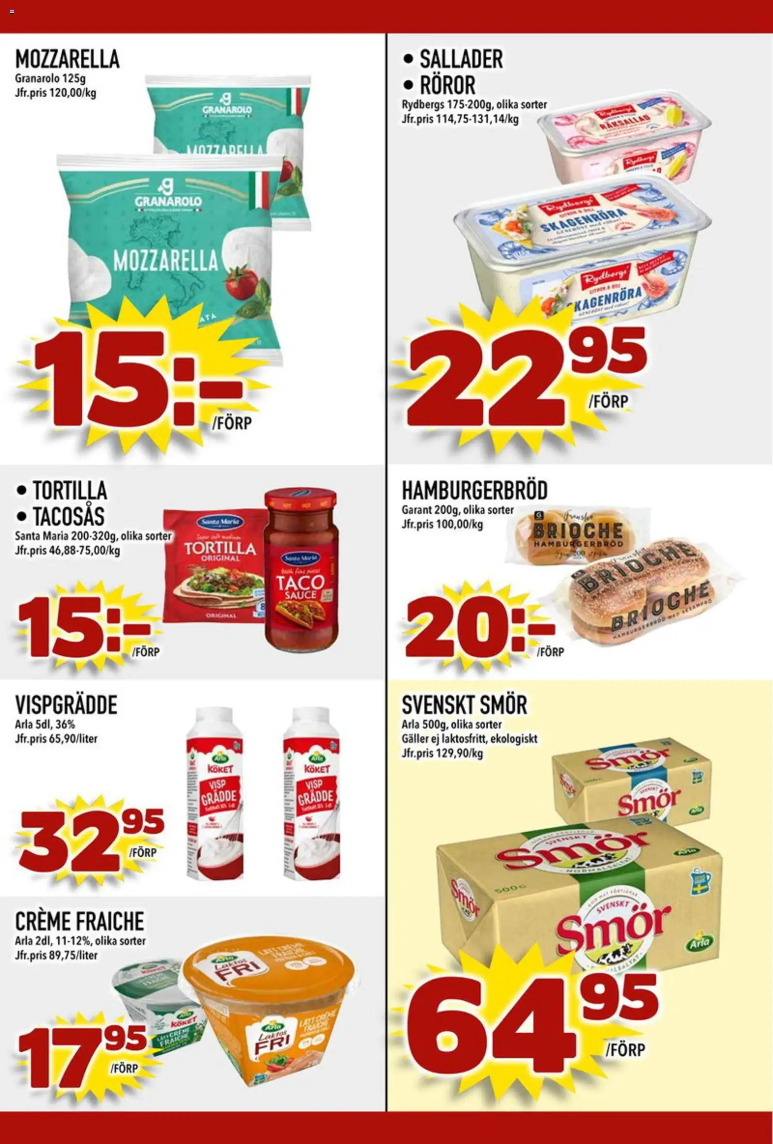 Din Mat reklamblad aktuell från 13.04.2026 | Sida: 5 | Produkter: Visp, Galler, Smör, Vispgrädde