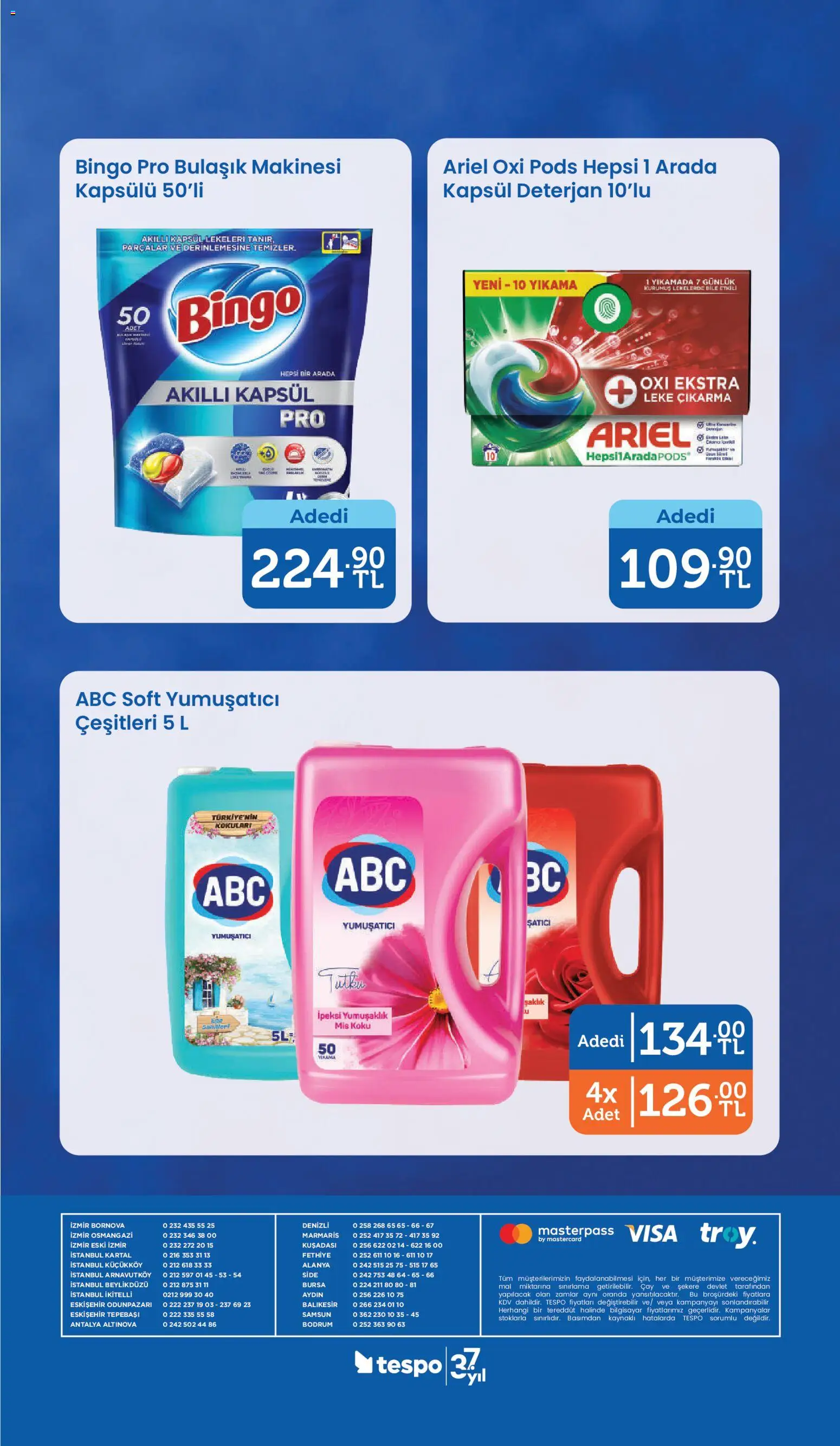 Tespo Katalog - 21 Eylül 2026 tarihinden itibaren geçerlidir | Sayfa: 16 | Ürünler: Yumuşatıcı, Koku, Bilgisayar, Bulaşık makinesi