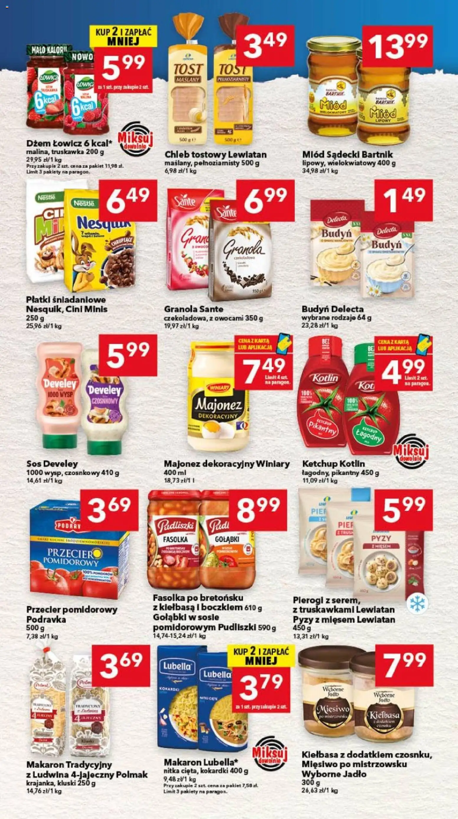 Lewiatan gazetka - Gdańsk od 10.09.2026 | Strona: 4 | Produkty: Miód, Ketchup kotlin, Pierogi, Płatki