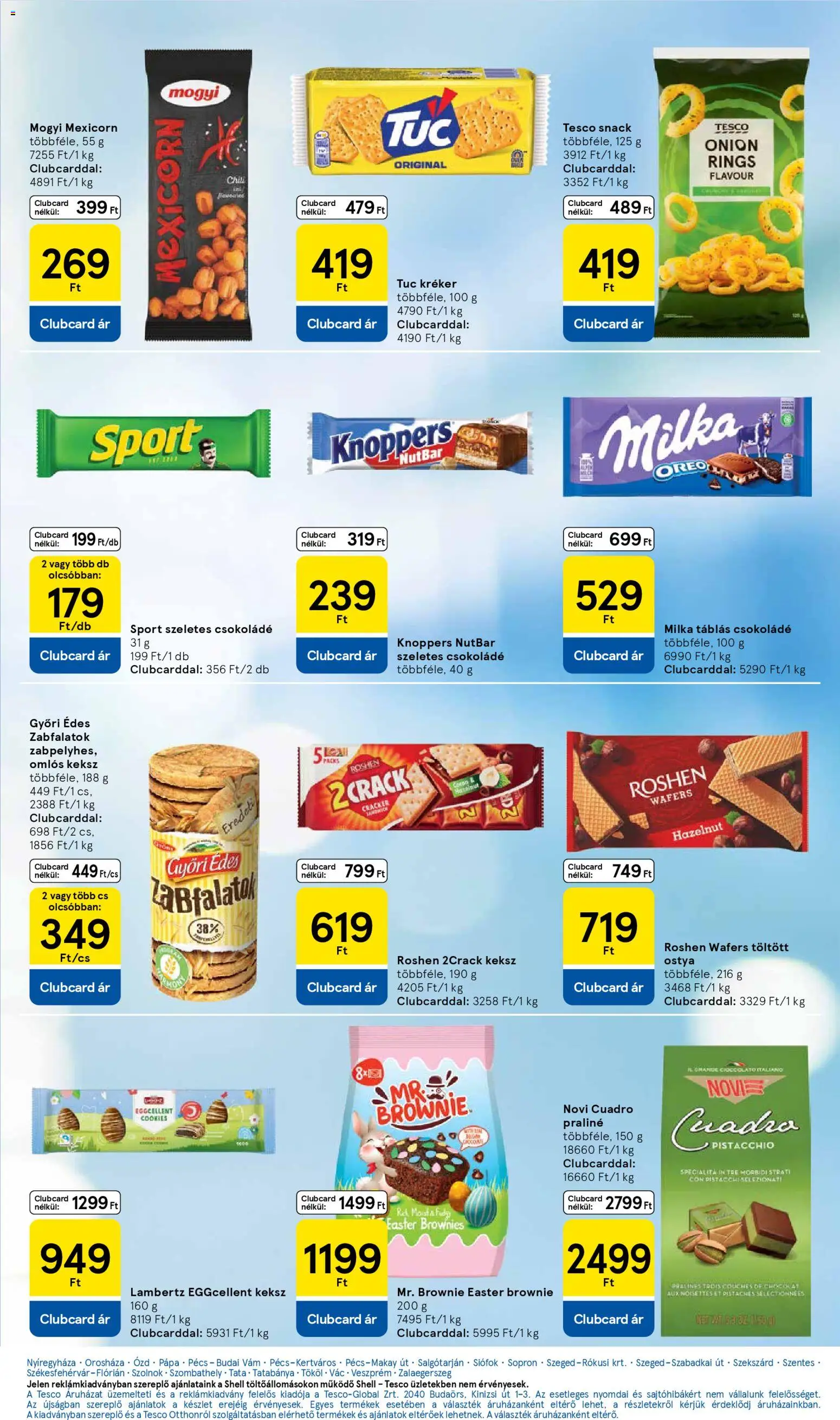 Tesco akciós ujság - amely érvényes a következő dátumtól: 2026.03.31. | Oldal: 27 | Termékek: Chili, Kréker, Csokoládé, Keksz