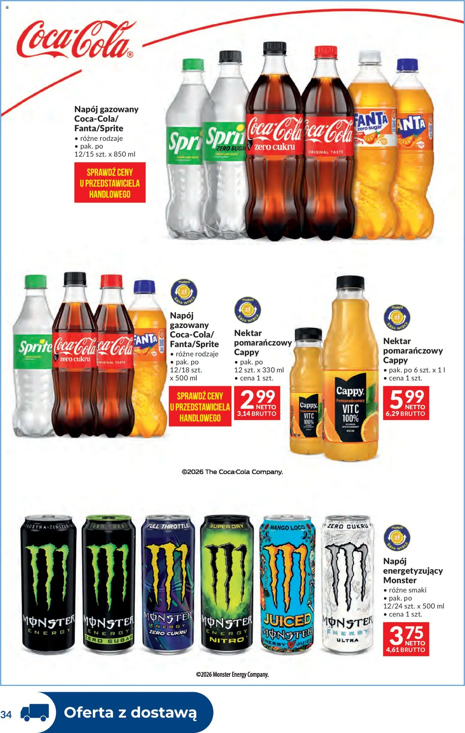 Makro gazetka - Dystrybucja do sklepów od 29.09.2026 | Strona: 34 | Produkty: Mango, Sprite, Fanta