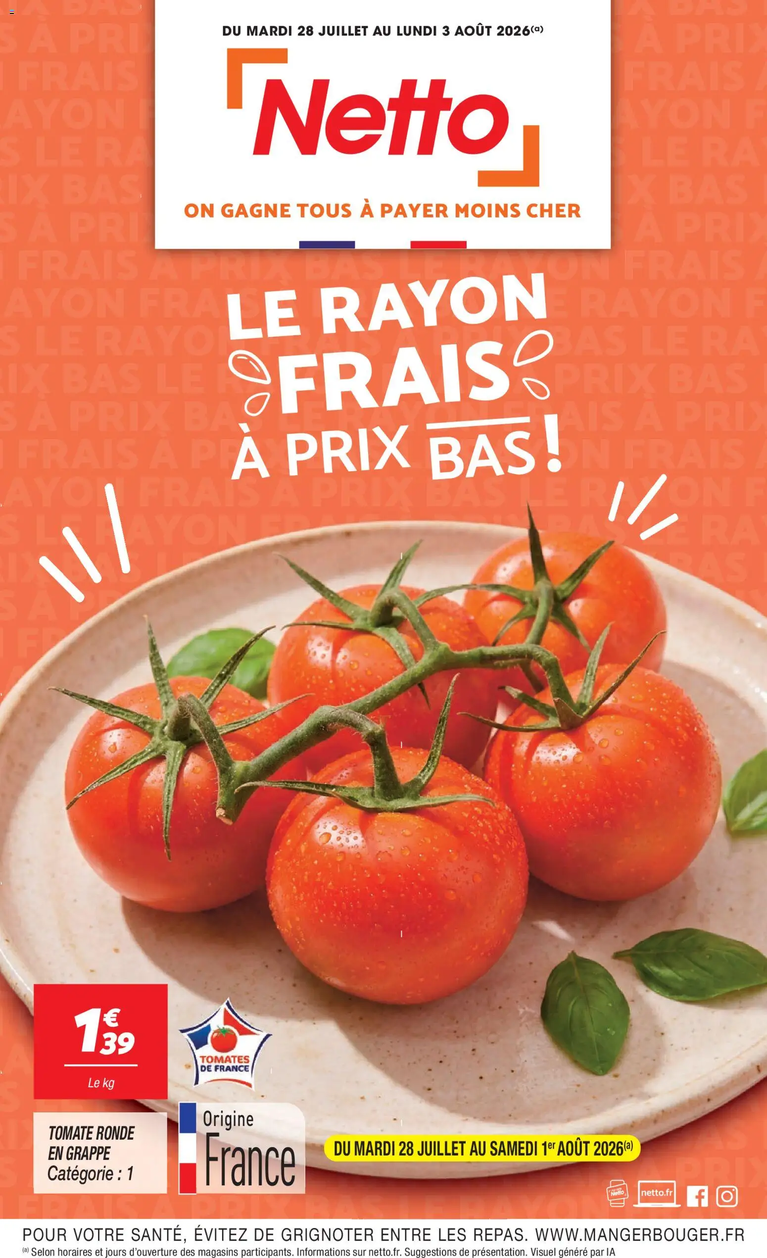 Netto - le rayon frais à prix bas à partir du 28/07/2026 catalogue cover