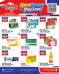 Africa Cash & Carry specials catalogue – valid from 11/07/2026