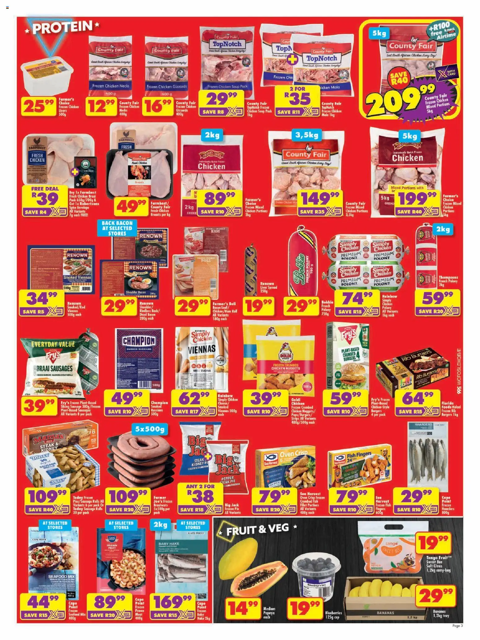New Shoprite catalogue – valid from 20/07/2026 | Page: 3 | Products: Tray, Drone, Fish, Seafood
