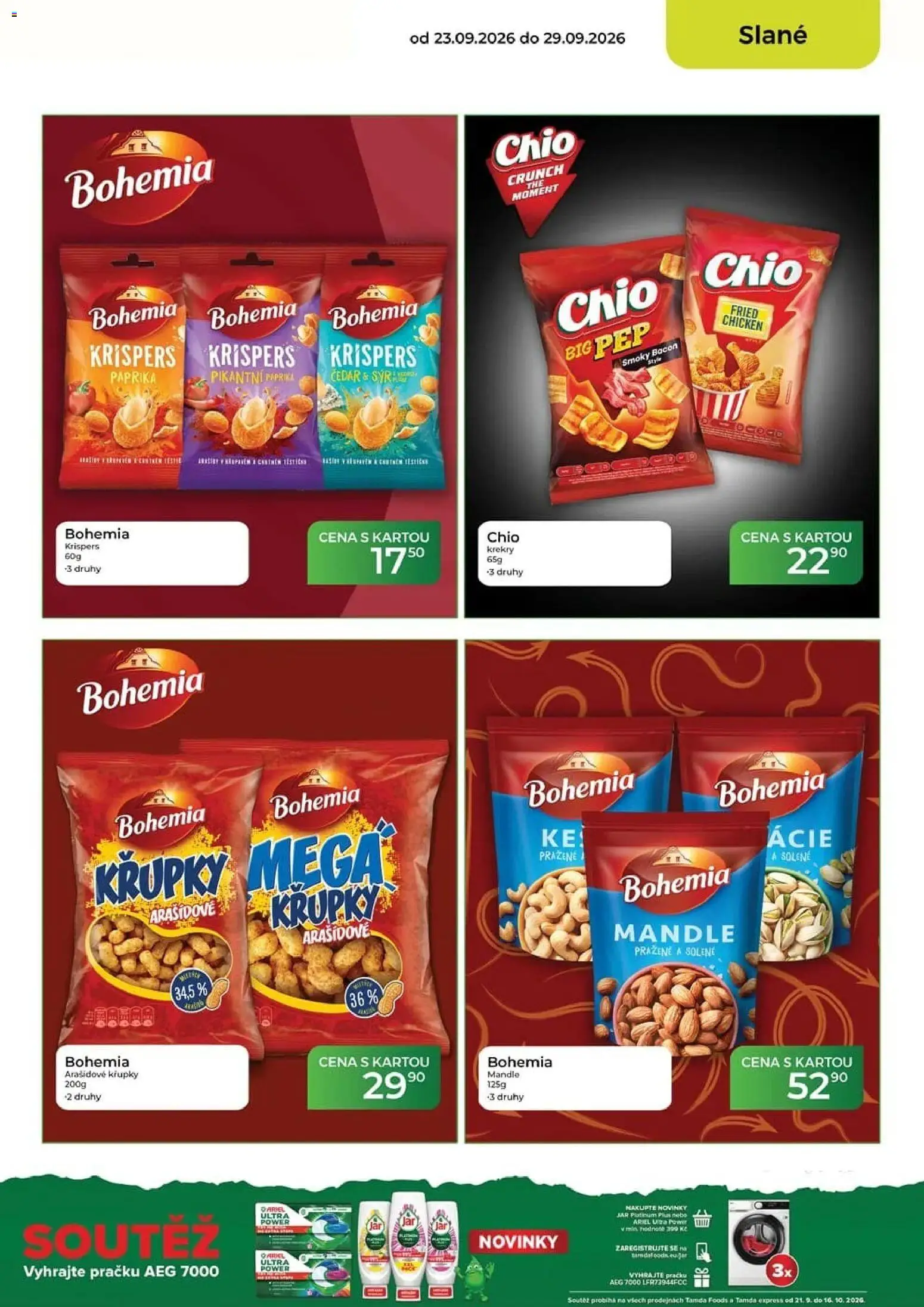 Tamda Foods leták od 23.09.2026 | Strana: 37 | Produkty: Jar platinum plus, Ariel, Krekry, Jar platinum