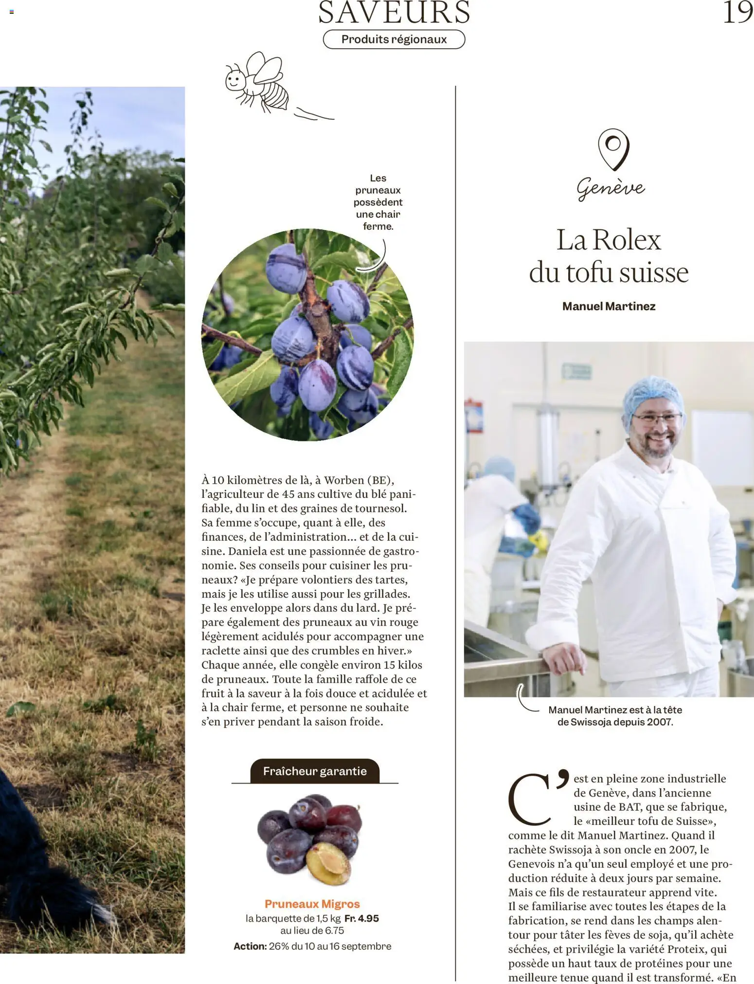 Migros aktionen Magazine FR – gültig ab 09.09.2026 | Seite: 19 | Produkte: Mais, Rouge, Raclette, Tofu