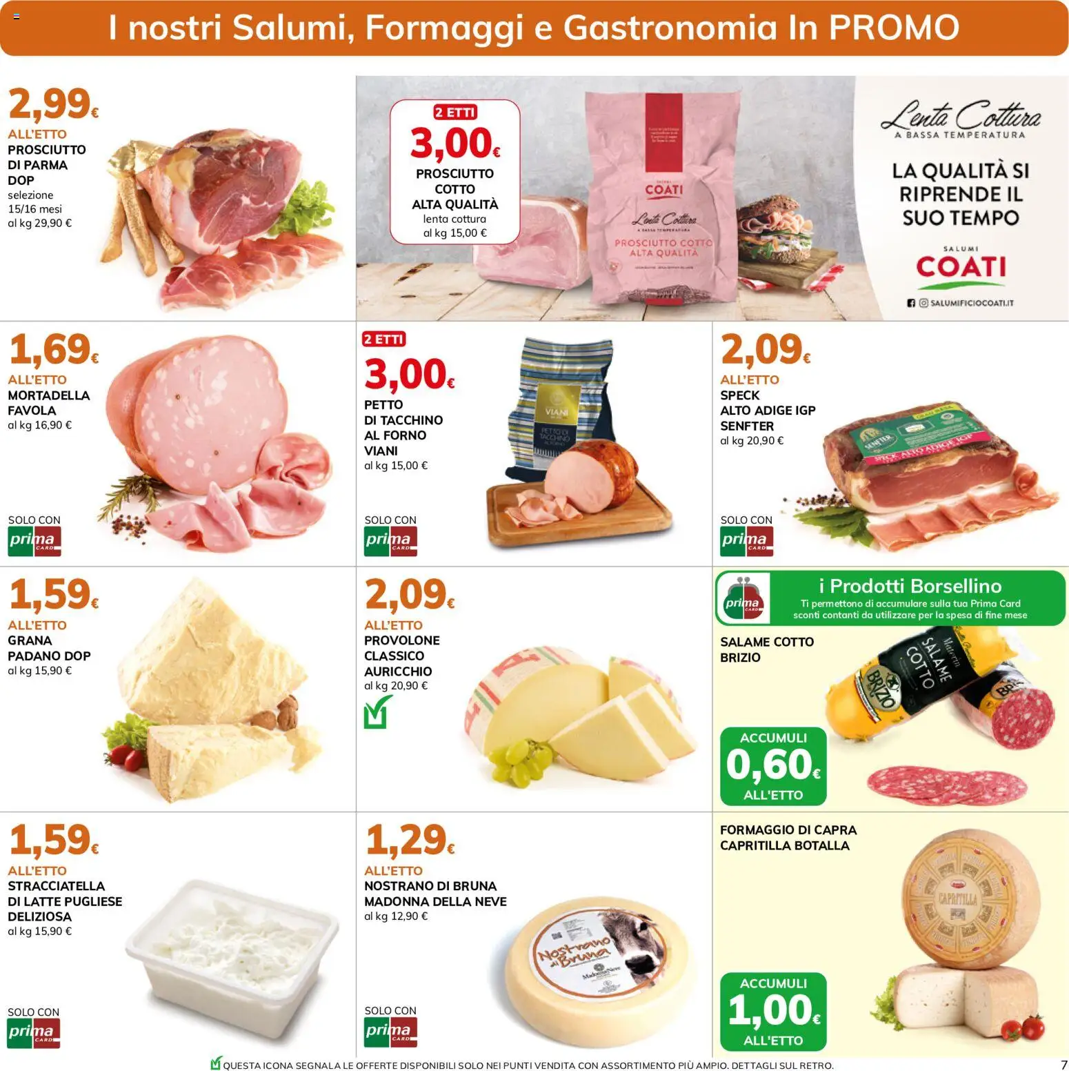 Volantino Basko del 19.05.2026 | Pagina: 7 | Prodotti: Speck, Provolone, Prosciutto di Parma, Salame