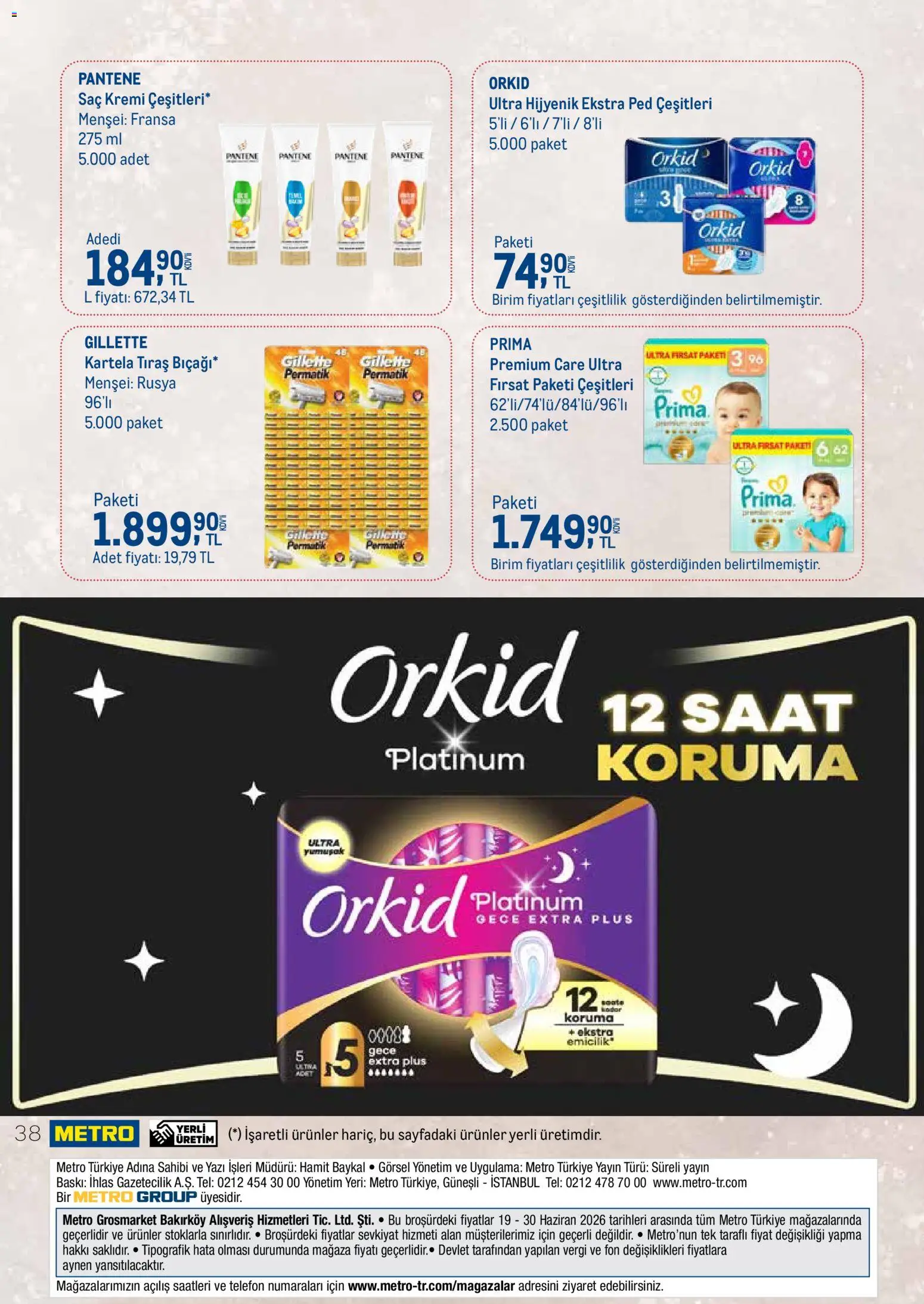 Metro - İşletmenizin Tüm İhtiyaçları - 19.06.2026 tarihinden itibaren geçerlidir | Sayfa: 38