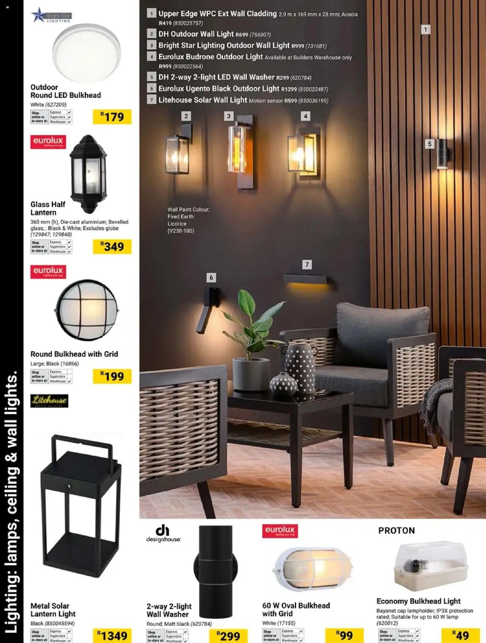 New Builders catalogue – valid from 19.05.2026 | Page: 12 | Products: Lantern, Globe, Lamp, Light