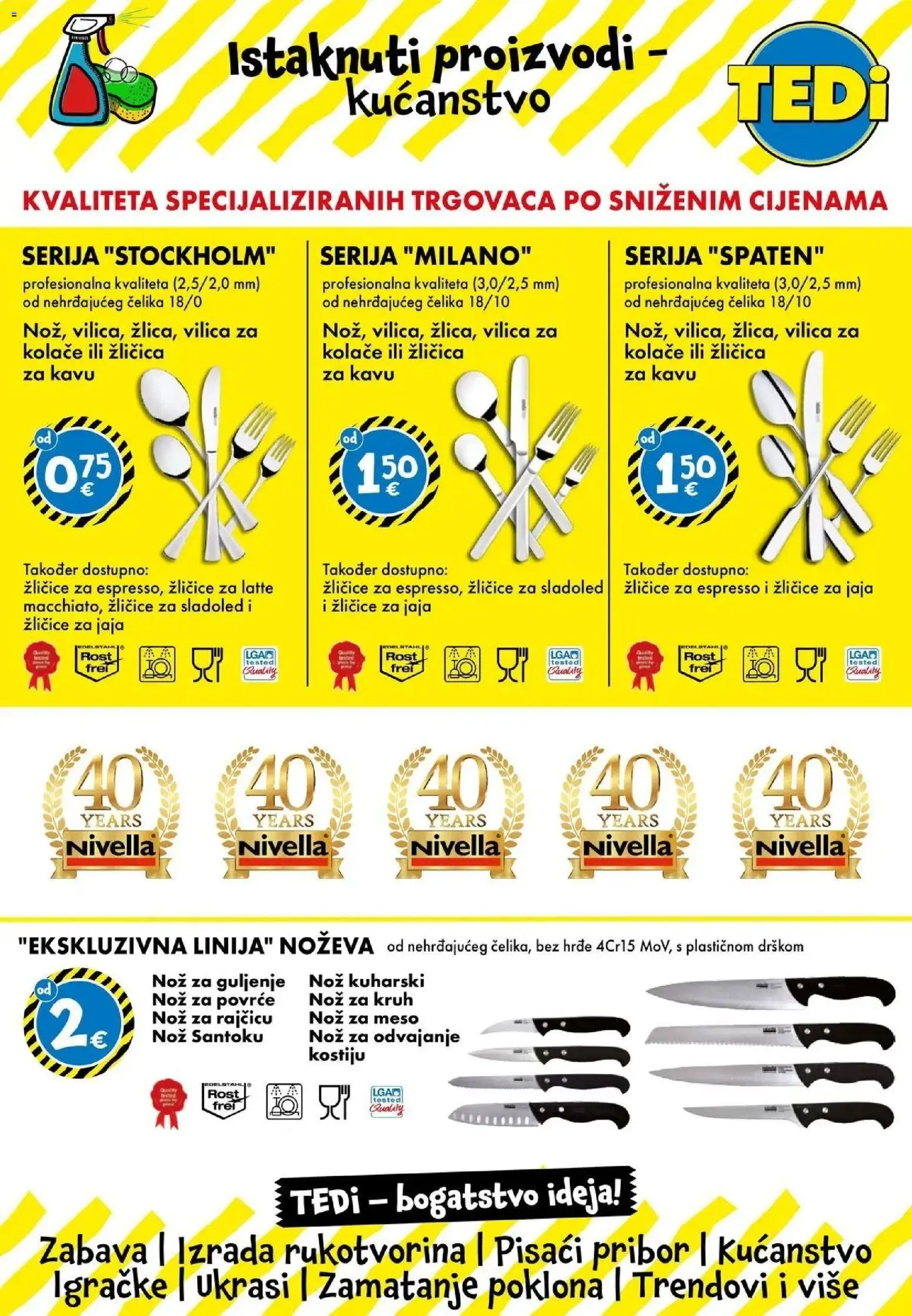TEDi Katalog - Bjelovar novi od 22.10.2026 na listanje > letak digitalni | Stranica: 9 | Proizvodi: Jaja, Nož, Sladoled, Povrće