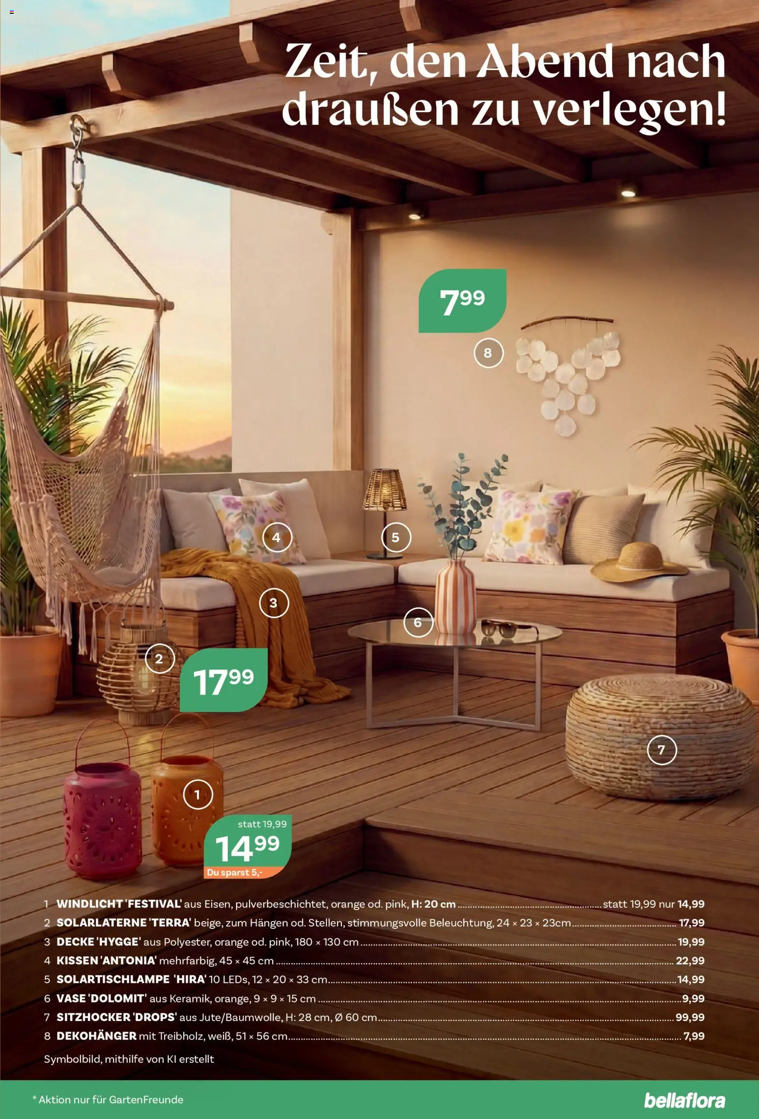 bellaflora Flugblatt gültig ab 05.06.2026 | Seite: 5 | Produkte: Kissen, Decke, Vase