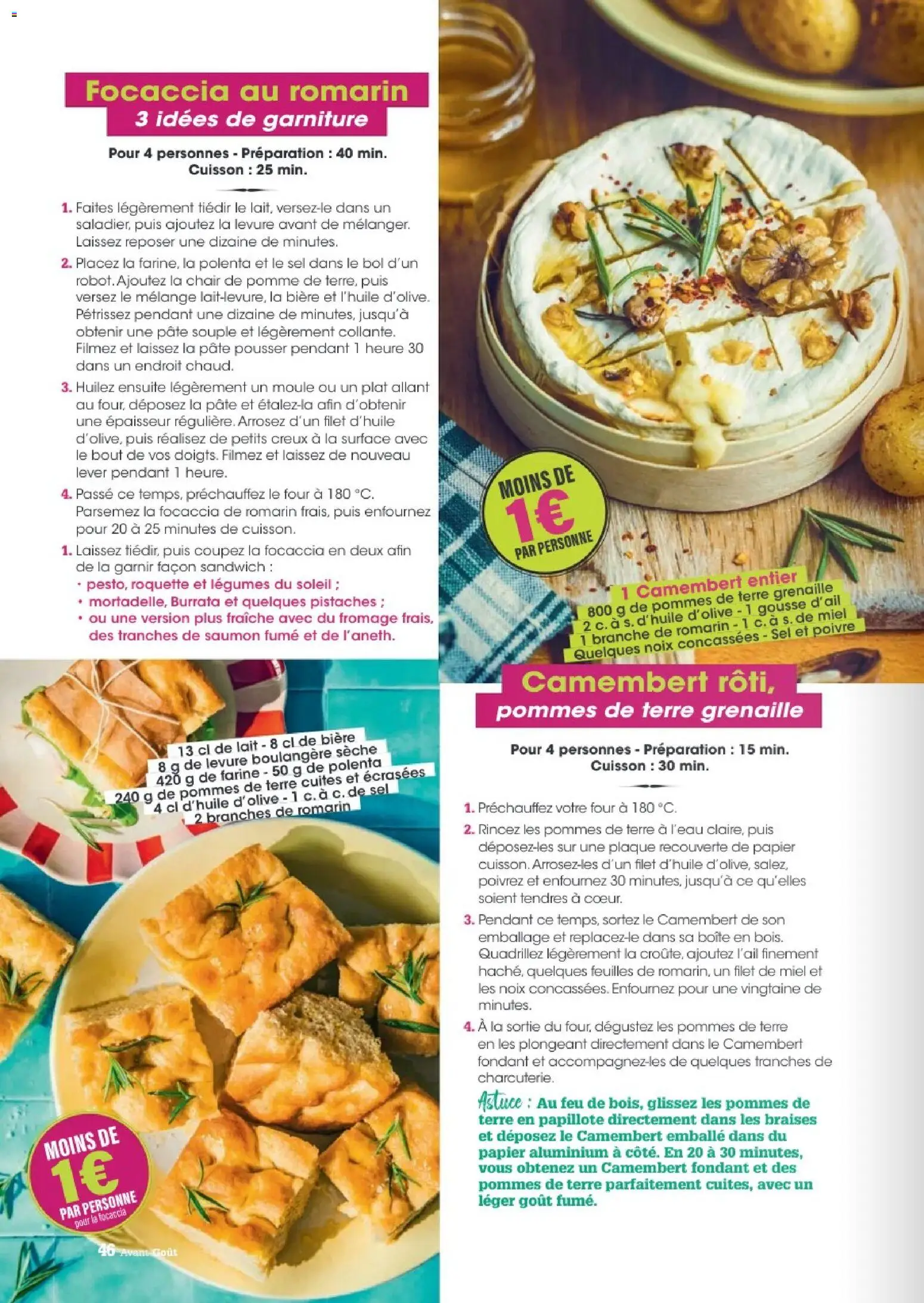 {H1} | Page: 46 | Produits: Farine, Roquette, Lait, Saumon