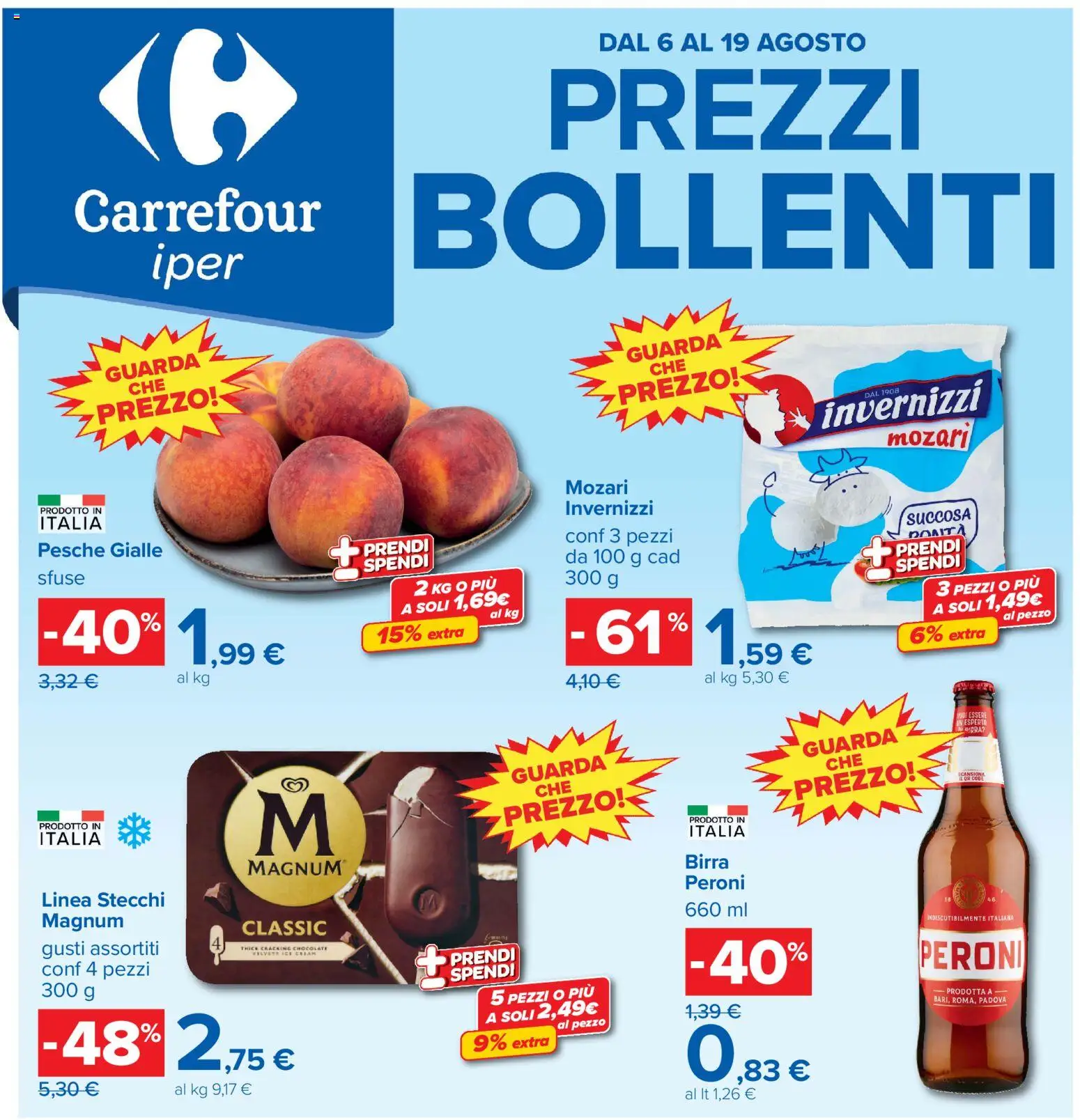 Volantino Carrefour del 06/08/2026 | Pagina: 1 | Prodotti: Birra