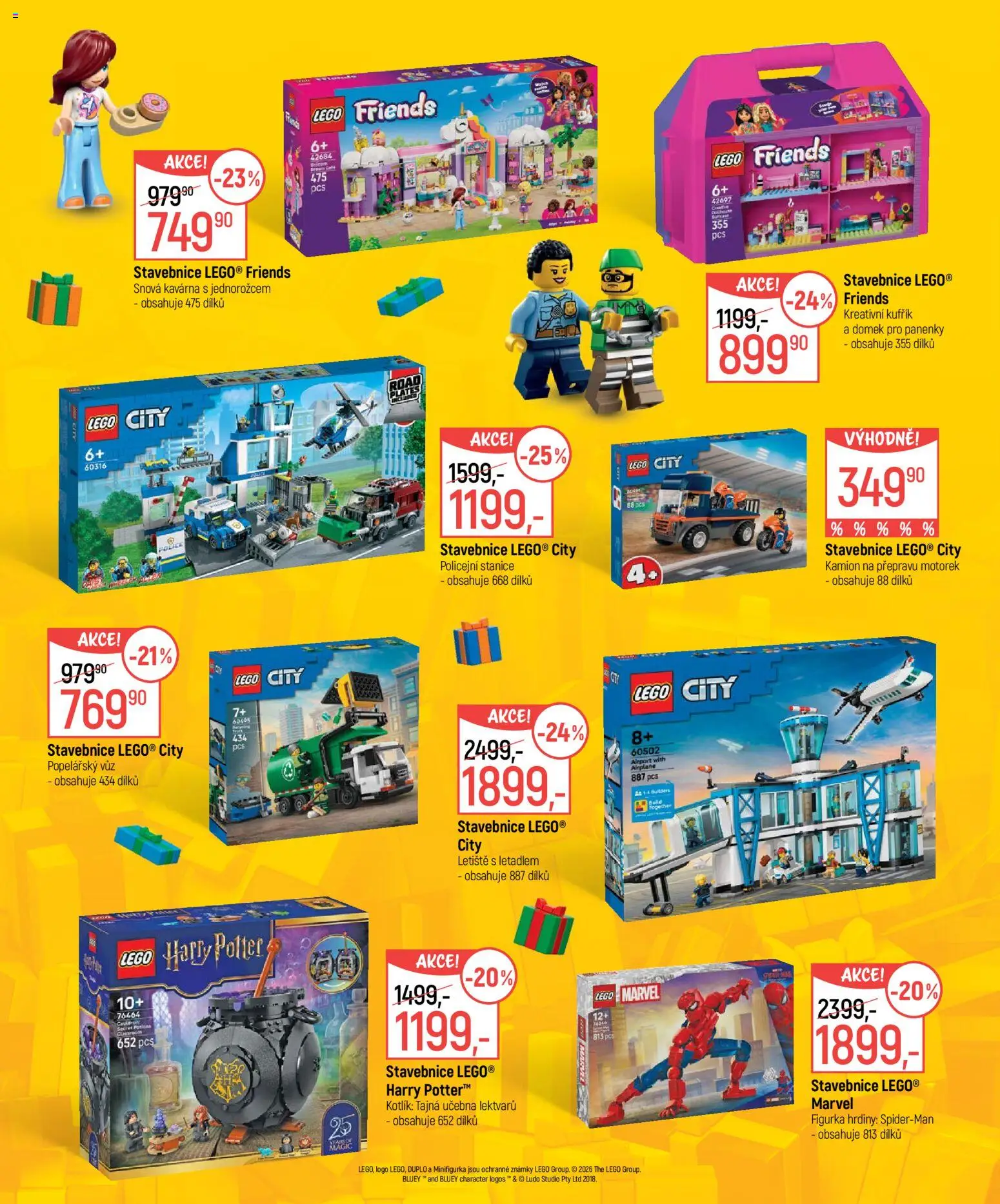 Globus leták - Vánoce plné dárků a radosti od 27.10.2026 | Strana: 21 | Produkty: LEGO, Známky, Lego Friends, Harry Potter