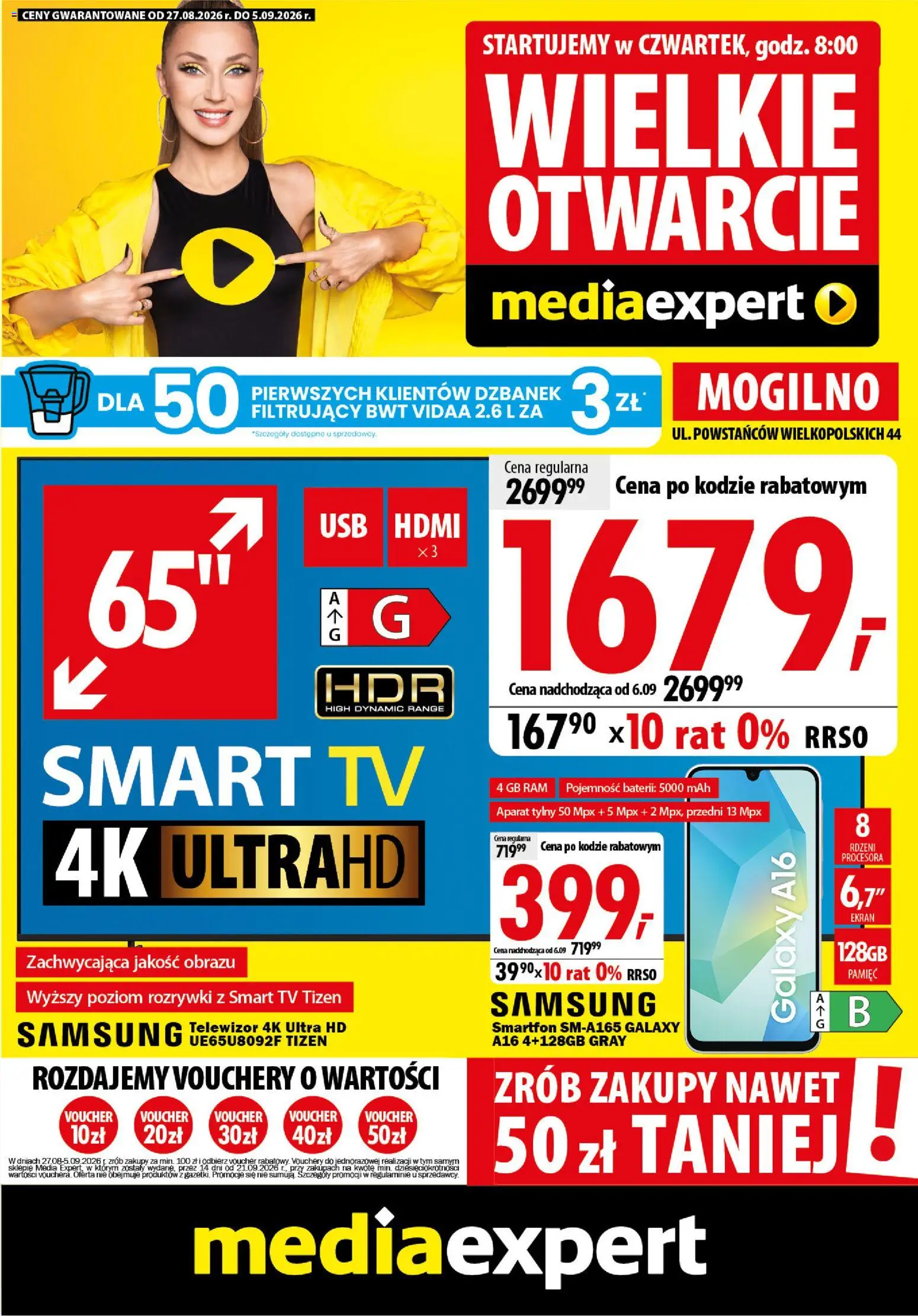 Mediaexpert promocje - Wielkie otwarcie Mogilno od 27.08.2026 | Strona: 1