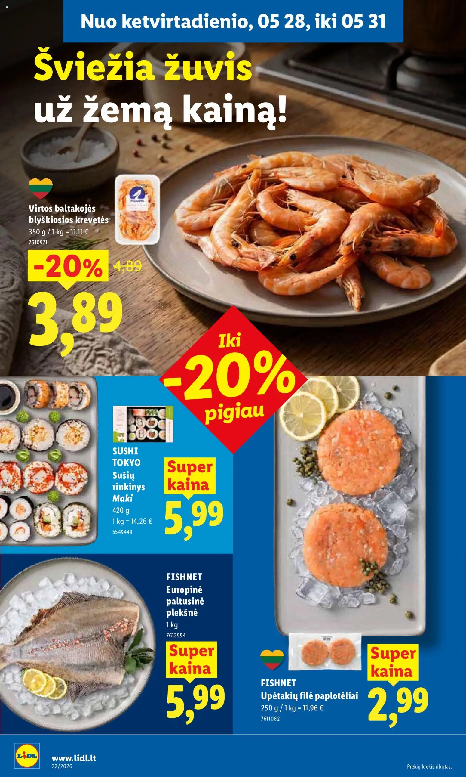 LIDL akcijos nuo 25.05.2026 | Puslapis: 30 | Prekių: Žuvis