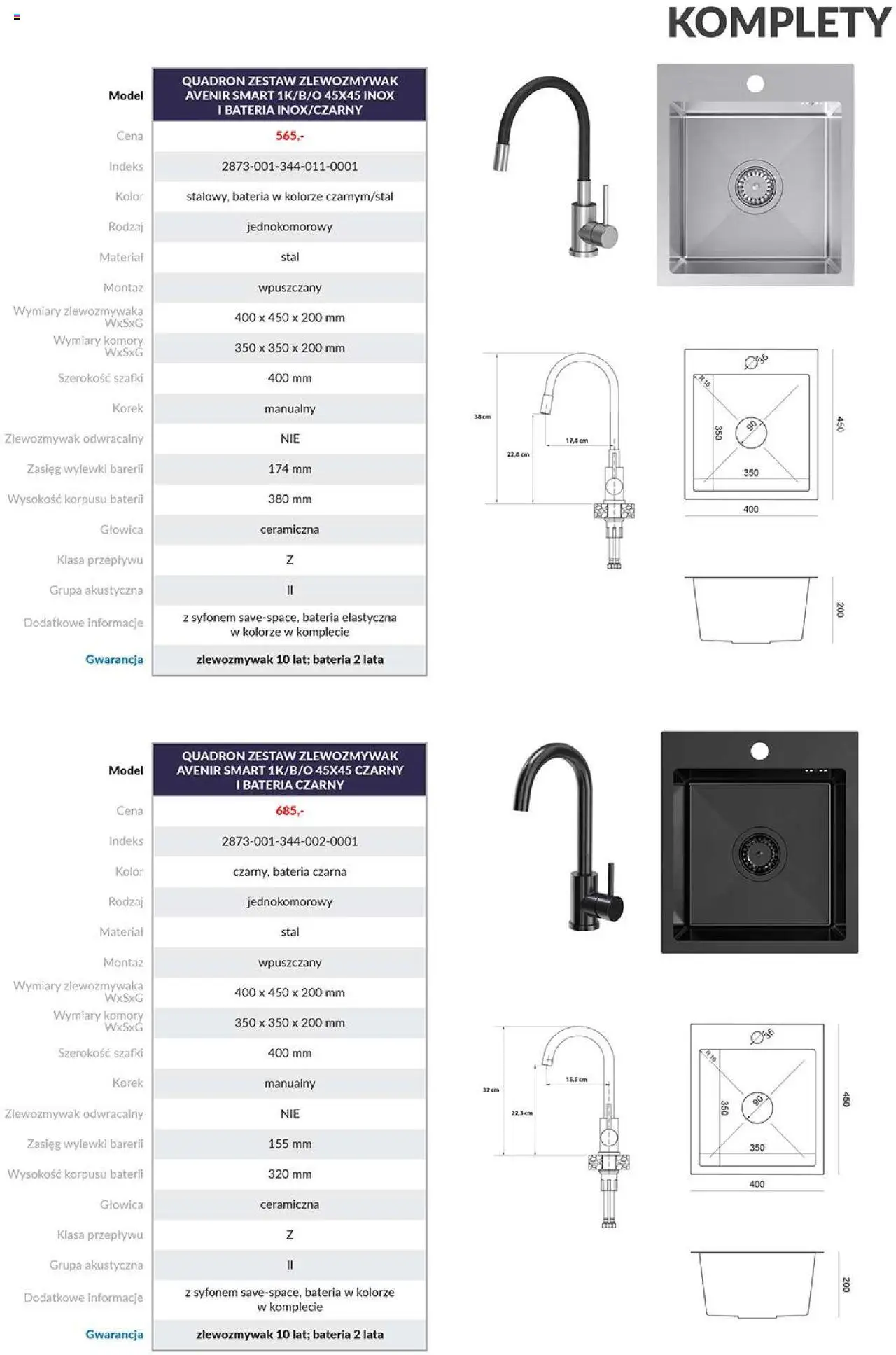 Salony Agata Gazetka - Quadron Armatura od 01.09.2025 | Strona: 11 | Produkty: Bateria