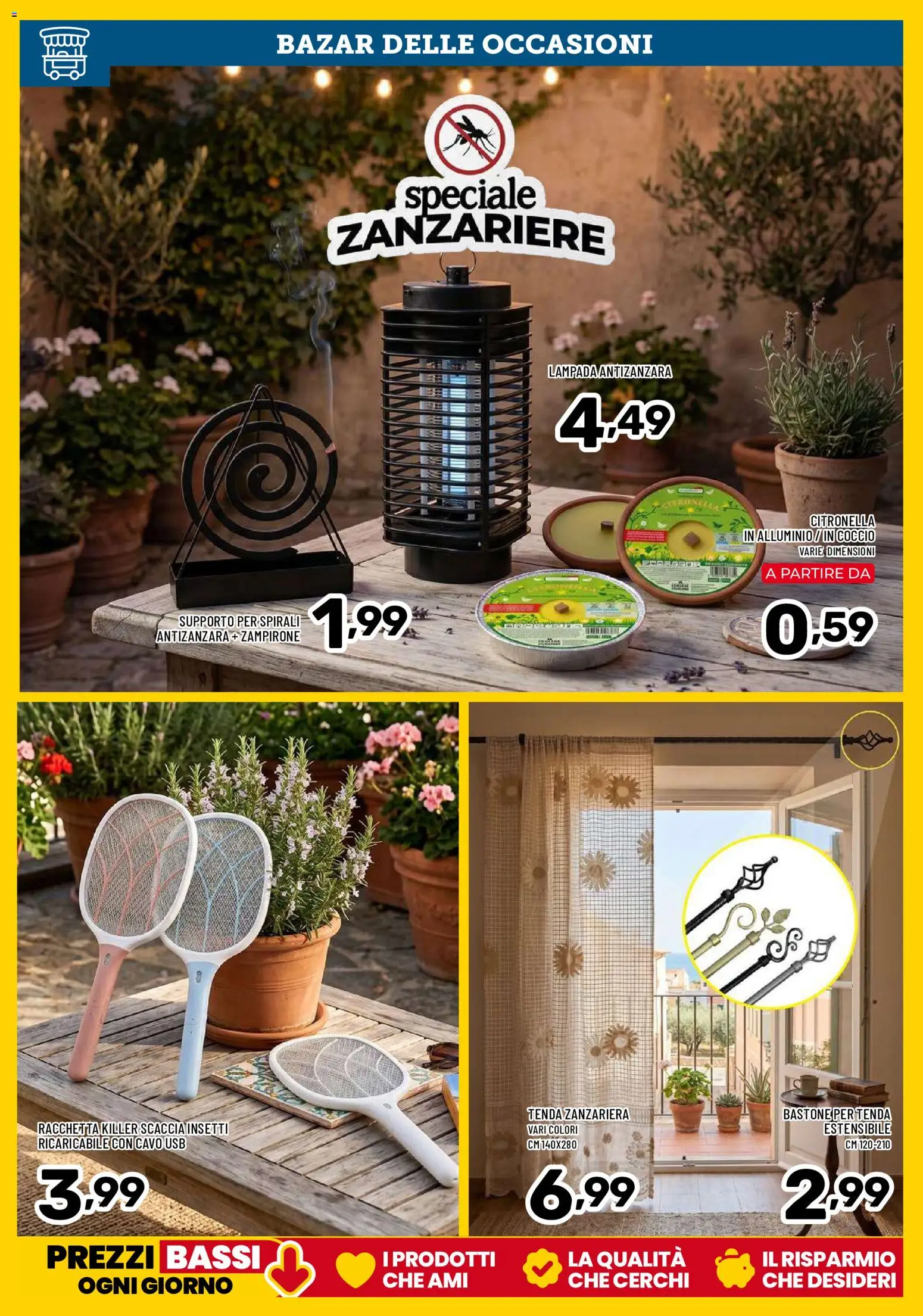 Volantino Il Centesimo del 05.06.2026 | Pagina: 17 | Prodotti: Citronella, Zanzariera, USB, Lampada