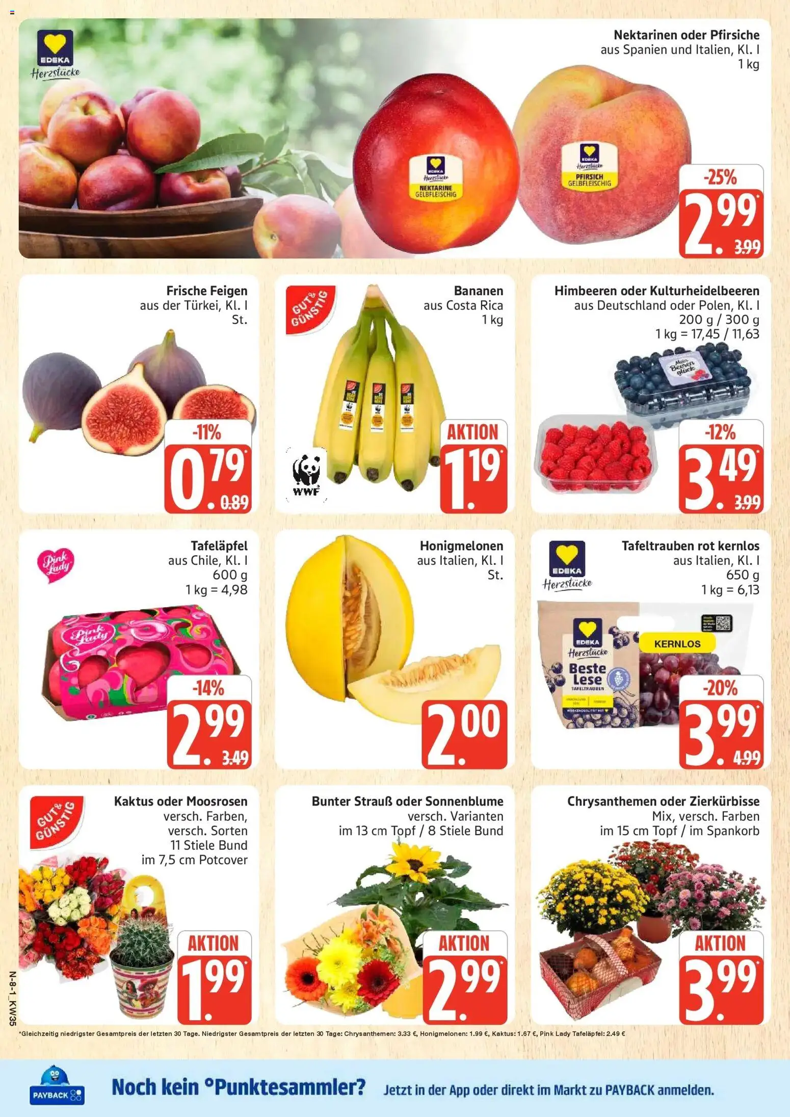 Marktkauf Prospekt Buxtehude (ab 24.08.2026) » Angebote online | Seite: 8 | Produkte: Nektarinen, Pfirsich, Nektarine, Feigen