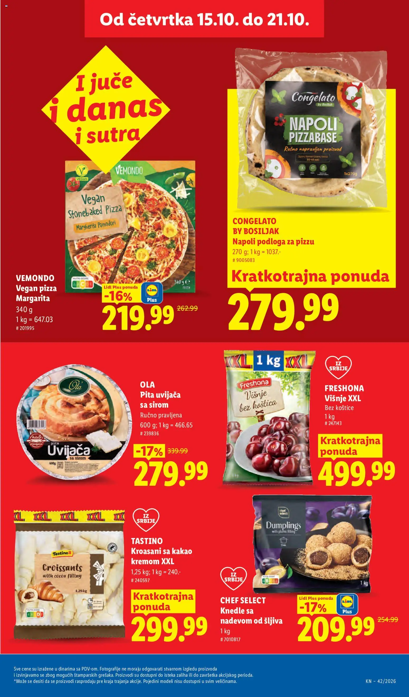 Lidl katalog - važi od 15.10.2026 | Strana: 31 | Proizvode: Kakao, Šljiva, Pita, Knedle