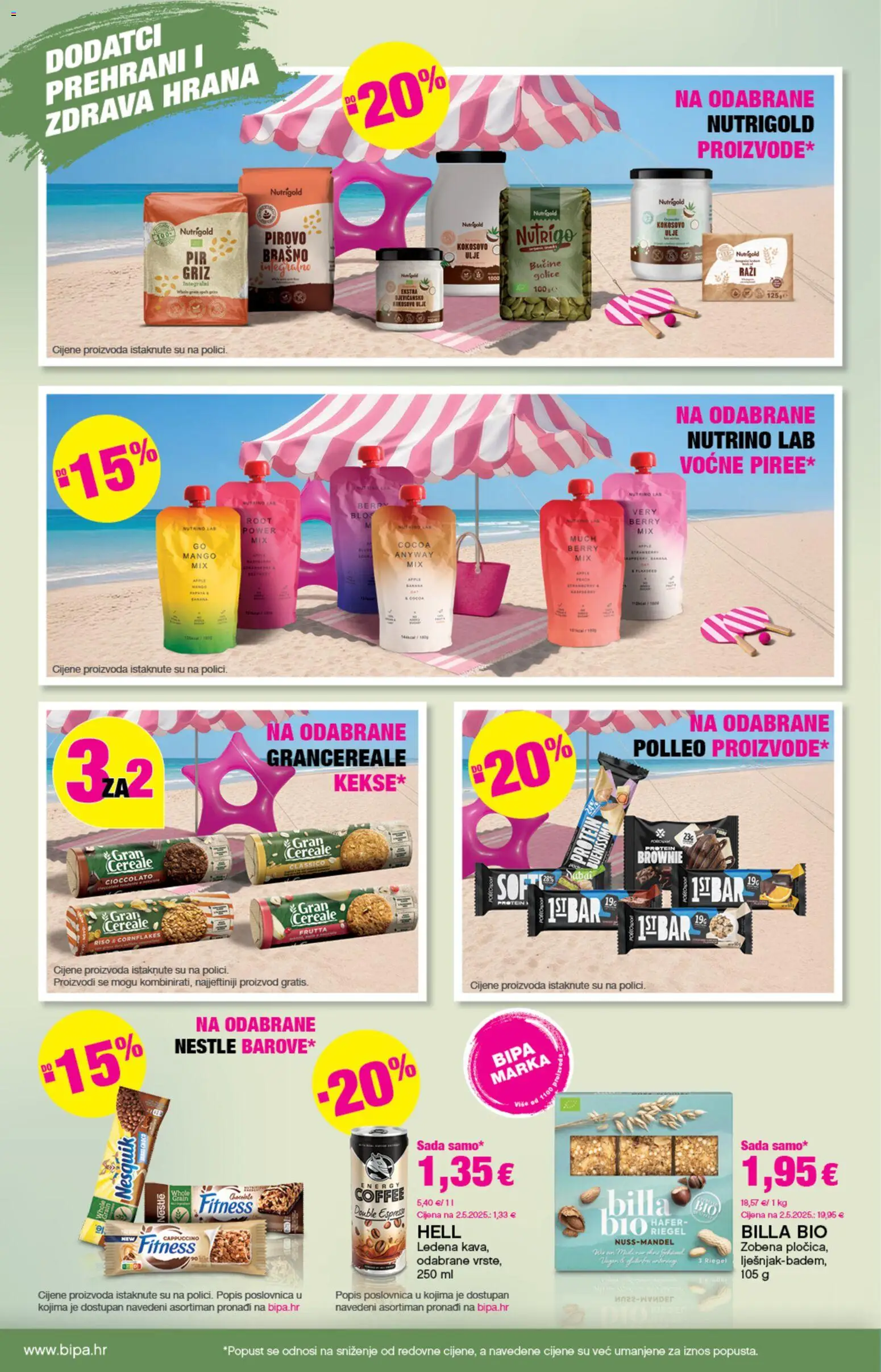 Bipa katalog | vrijedi od 11.06.2026 | Stranica: 16 | Proizvodi: Hell, Griz, Brašno, Cappuccino