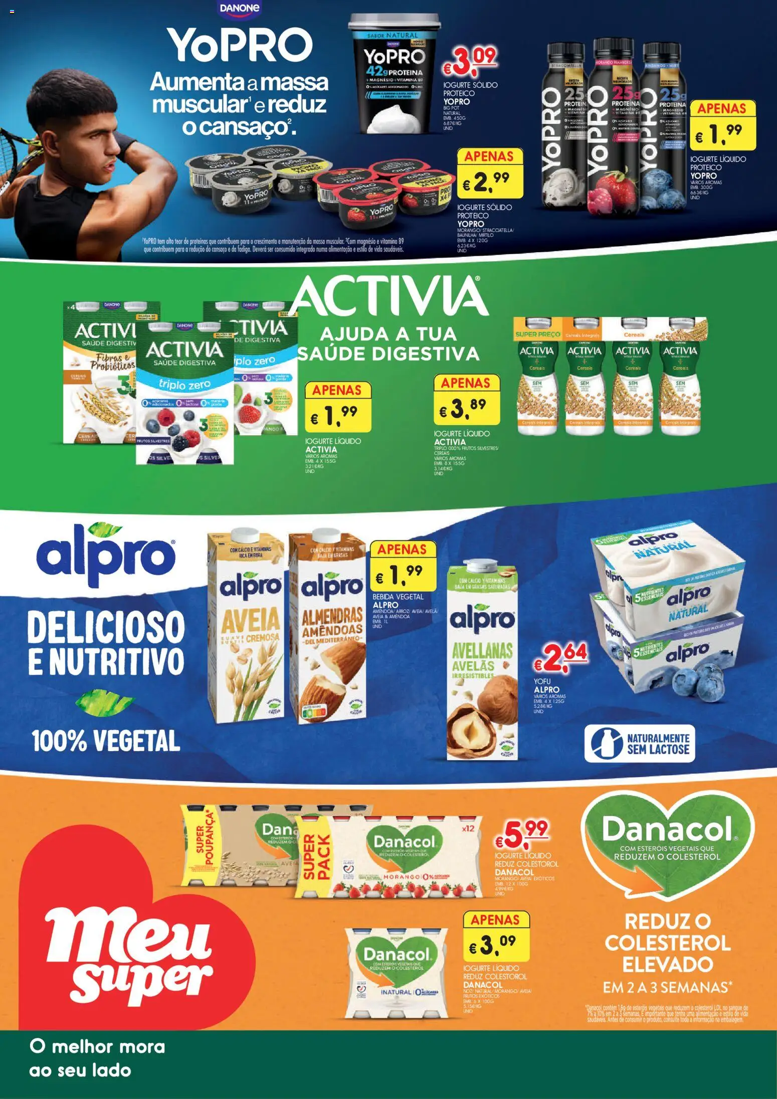 Meu Super folheto │ válido de 30.04.2026 | Página: 1 | Produtos: Probióticos, Cálcio, Massa, Iogurte liquido