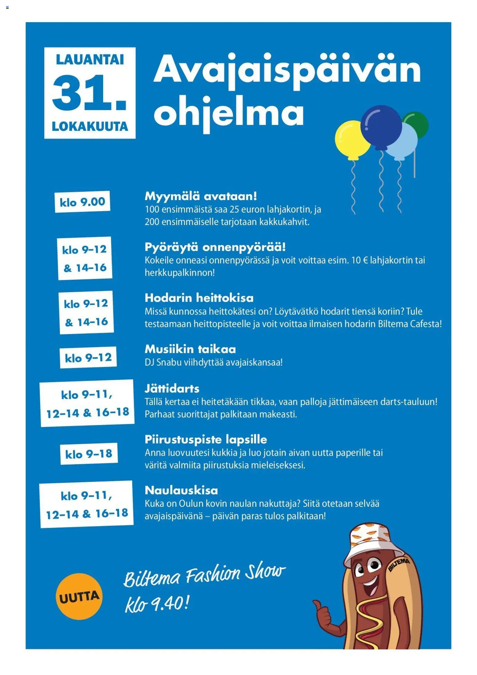Biltema tarjoukset Oulu – voimassa 31/10/2026 alkaen | Sivu: 2