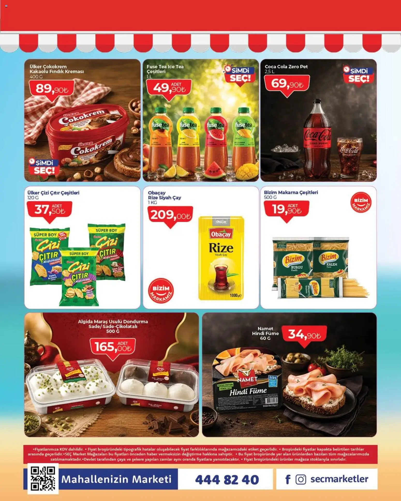 Seç Market Katalog - 04.06.2026 tarihinden itibaren geçerlidir | Sayfa: 1 | Ürünler: Fuse tea, Çay, Dondurma, Ice tea