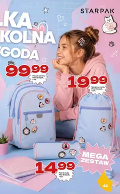Pogląd oferty "Twój Market gazetka - Katalog szkolny" - ważna od 20.07.2026 | Strona: 41 | Produkty: Plecak