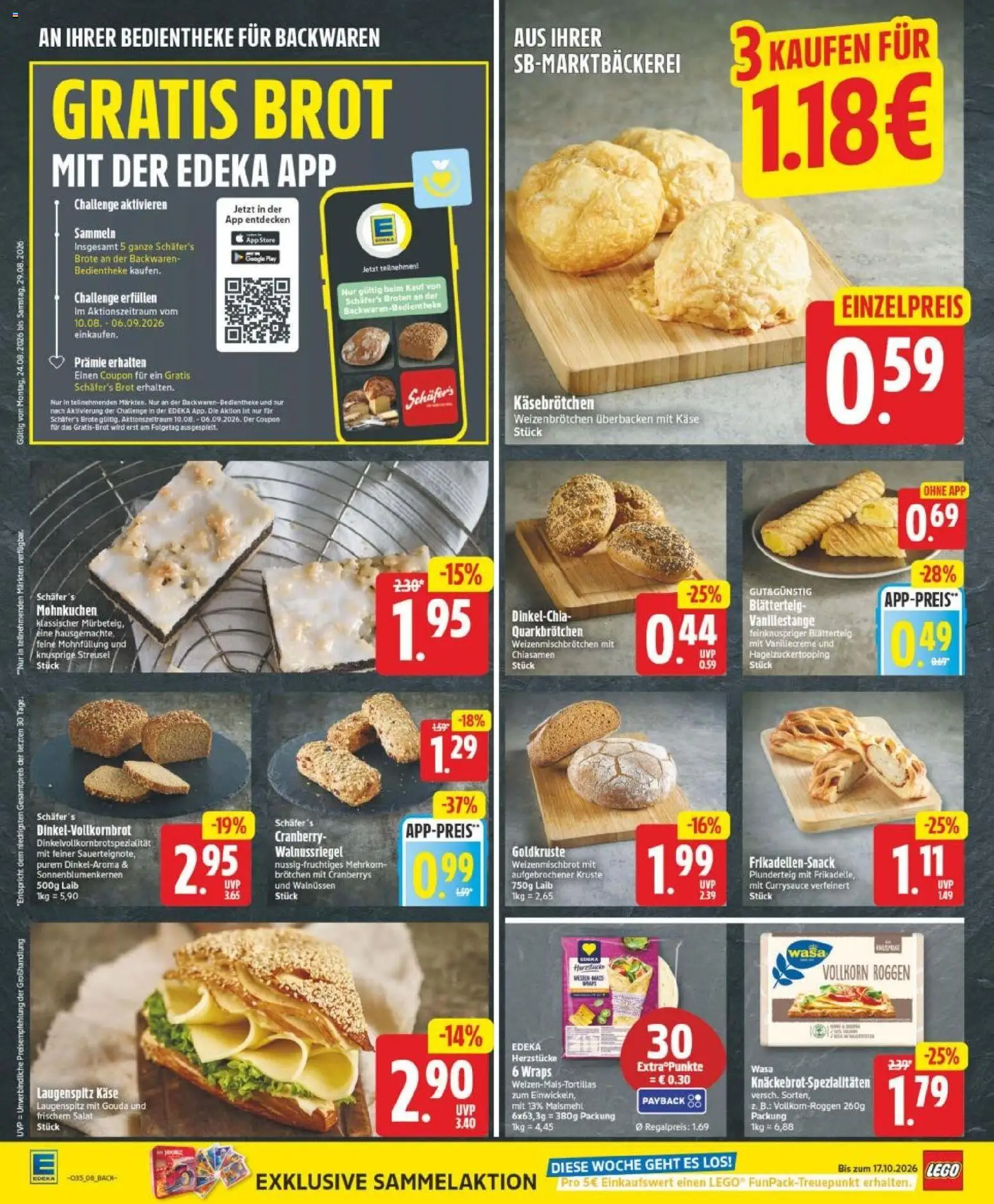 Edeka Prospekt Berlin – gültig ab 23.08.2026 | Seite: 10 | Produkte: Käse, Gouda, Brot, Salat