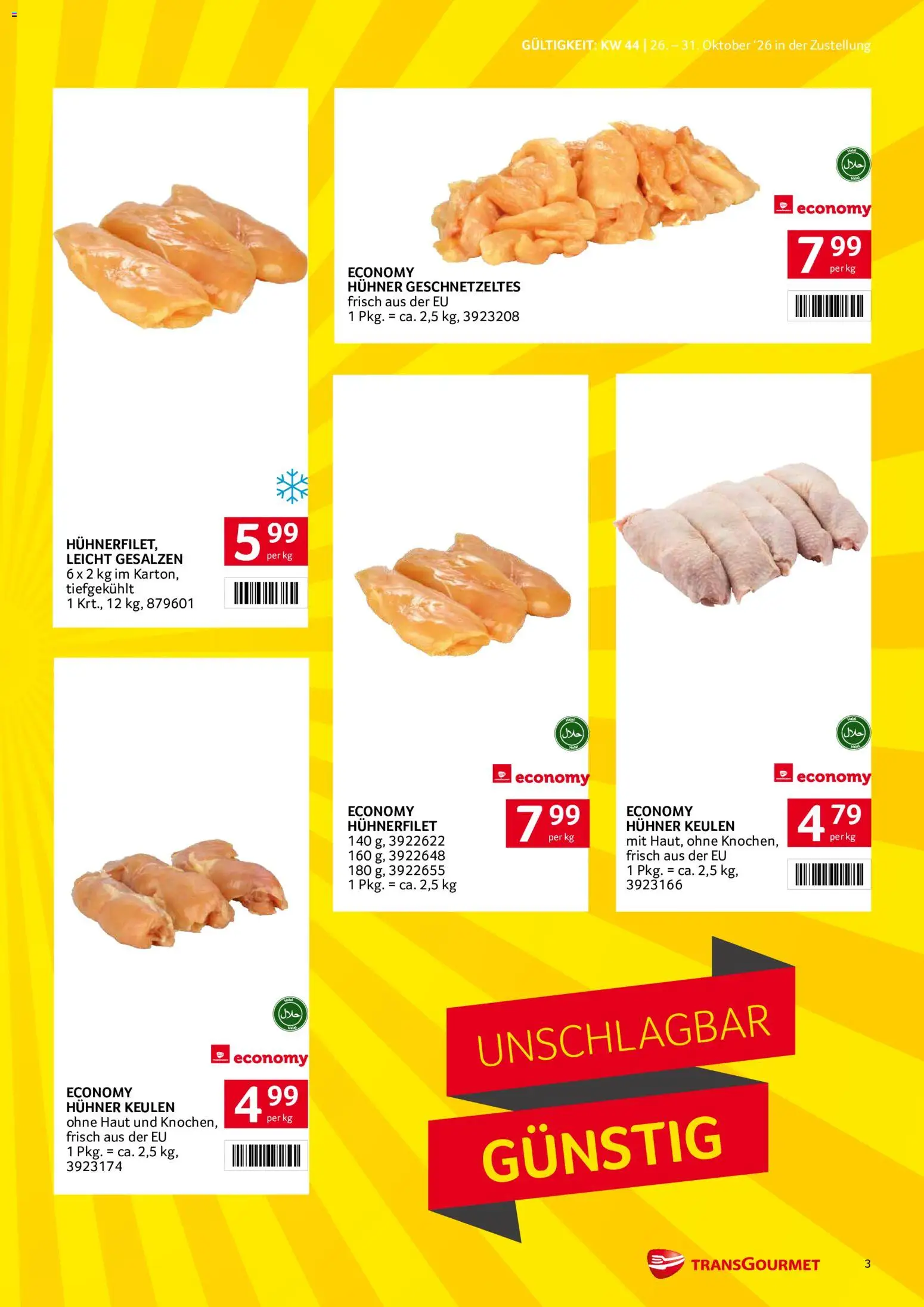 Transgourmet Flugblatt gültig ab 26.10.2026 | Seite: 3