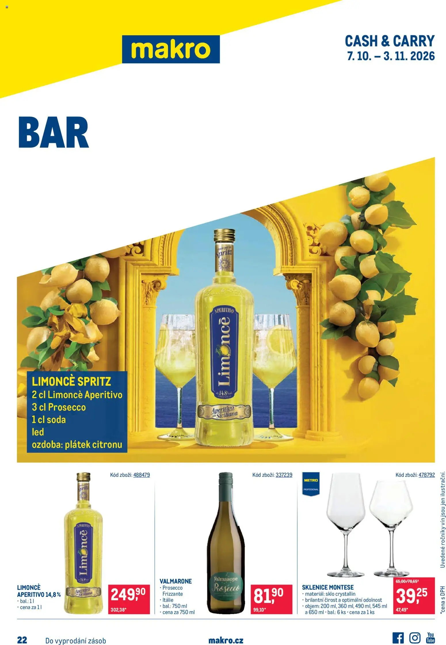 Makro Bar od  - akční nabídka Středa, 7 Října