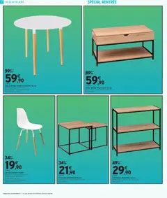 Intermarché - Prévisualisation de Intermarché - Les offres valide à partir de 25/08/2026 | Page: 8 | Produits: Tables gigognes, Table basse, Table, Chaise
